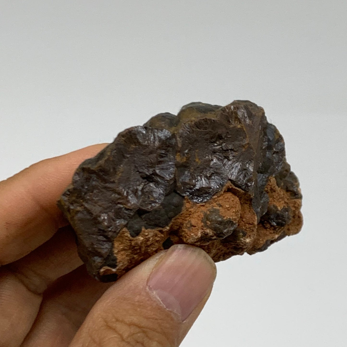 118.4g, 2.6"x1.6"x1.1", Rough Hematite Botryoidal Mineral Crystal, B38432