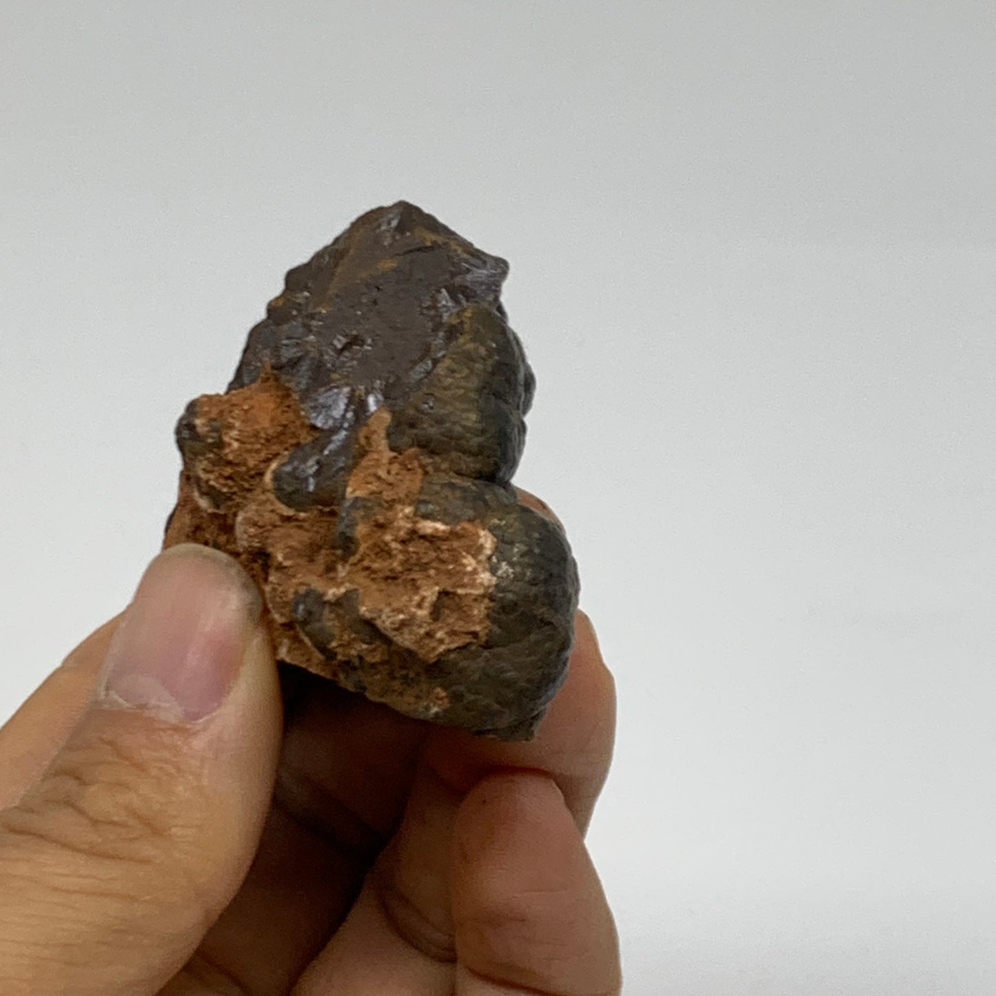 118.4g, 2.6"x1.6"x1.1", Rough Hematite Botryoidal Mineral Crystal, B38432