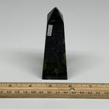 160.9g, 3.8"x1.3"x1.1", Serpentine Point Tower Obelisk Crystal @Pakistan, B29623