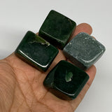 133.4g, 1.1"-1.3", 4pcs, Natural Nephrite Jade Tumbled Stone @Afghanistan,B31894