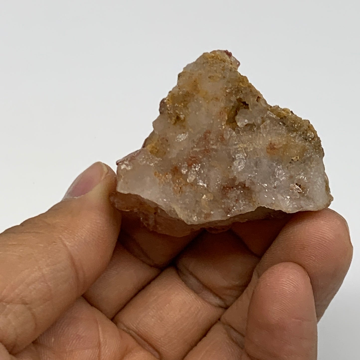 59.5g, 2.3"-1.7", 2pcs, Orange Quartz Cluster Crystal Terminated @Brazil, B28889