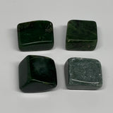 133.4g, 1.1"-1.3", 4pcs, Natural Nephrite Jade Tumbled Stone @Afghanistan,B31894