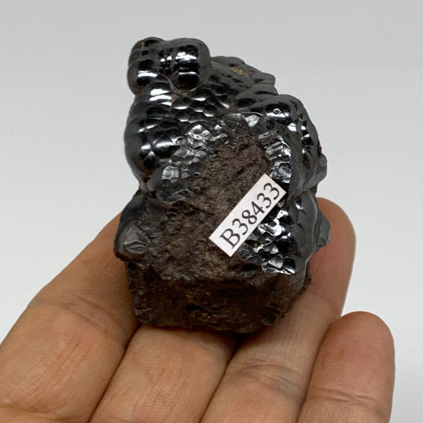 121.4g, 2.1"x1.4"x1.3", Rough Hematite Botryoidal Mineral Crystal, B38433