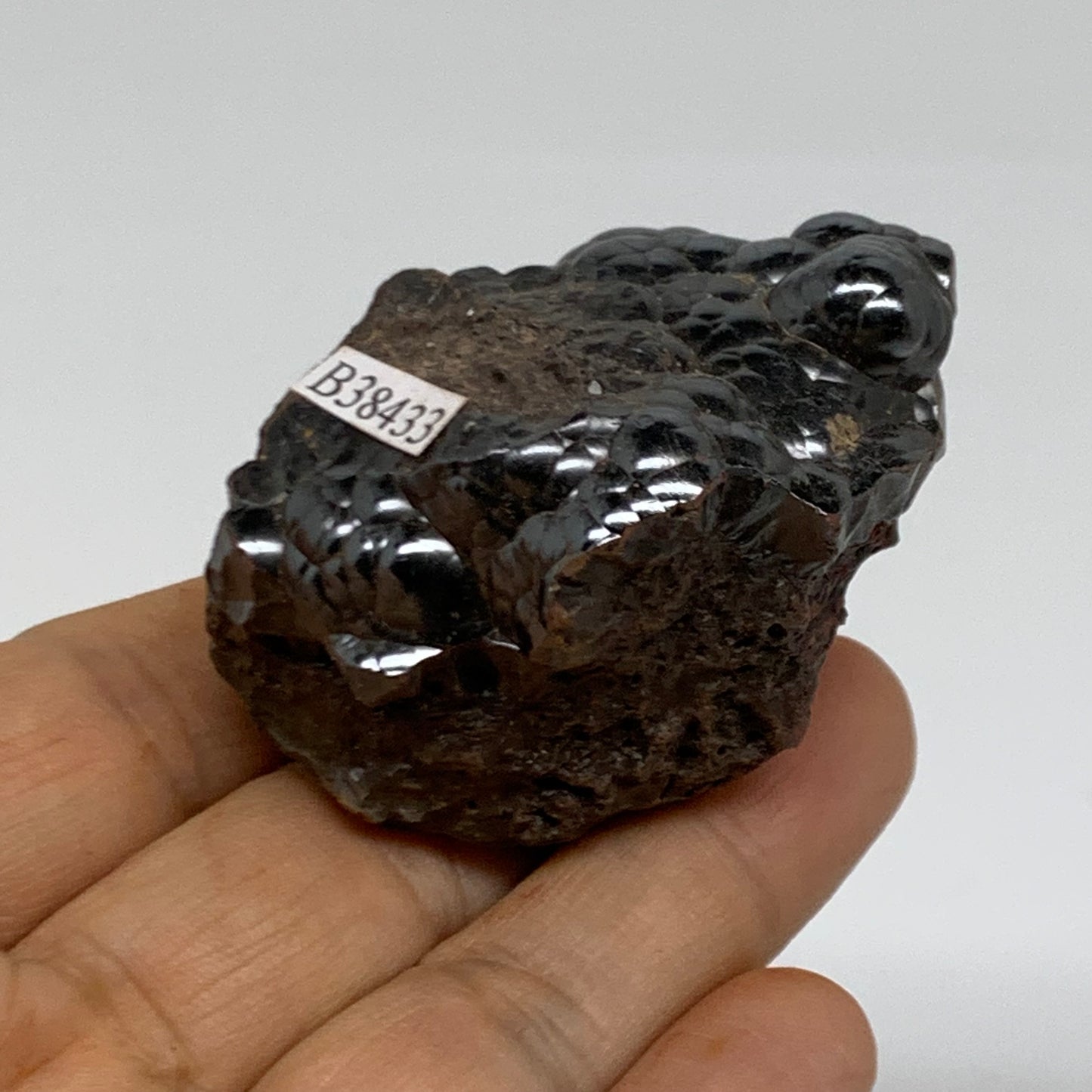 121.4g, 2.1"x1.4"x1.3", Rough Hematite Botryoidal Mineral Crystal, B38433