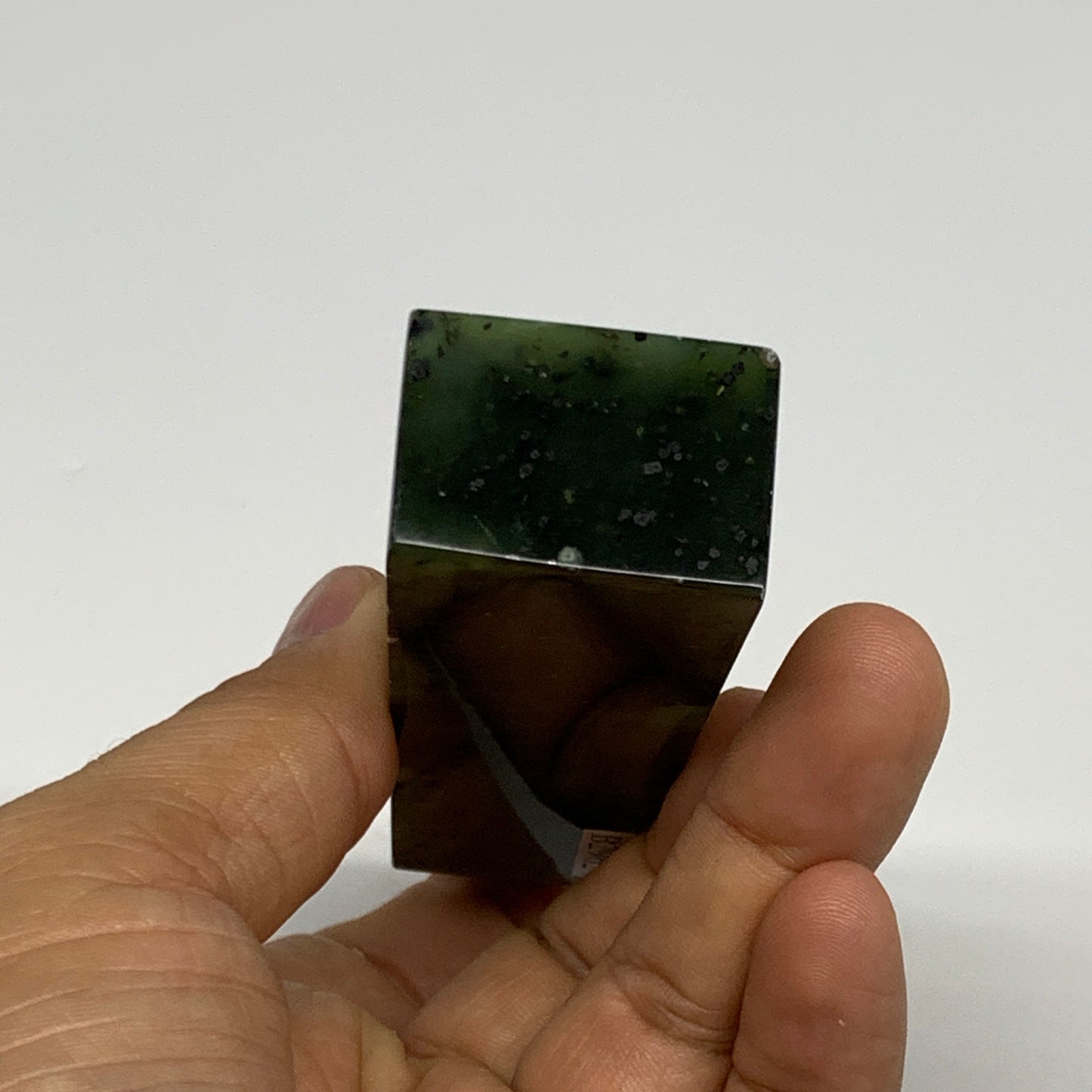 130.8g, 3.8"x1.2"x0.9", Serpentine Point Tower Obelisk Crystal @Pakistan, B29624