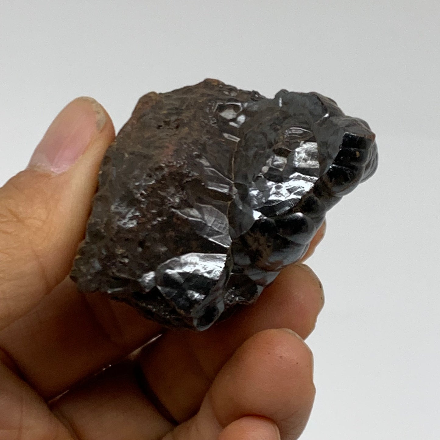 121.4g, 2.1"x1.4"x1.3", Rough Hematite Botryoidal Mineral Crystal, B38433