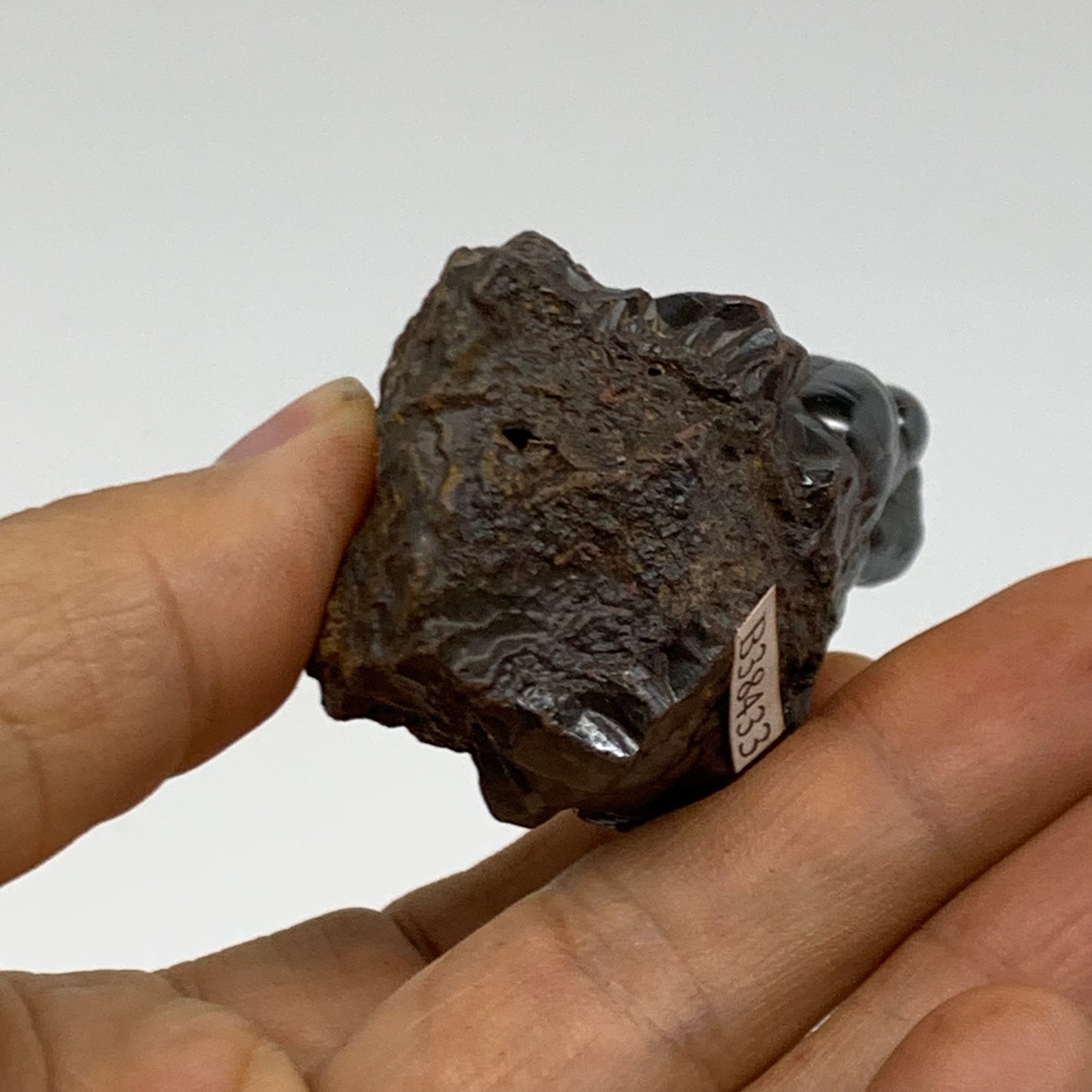 121.4g, 2.1"x1.4"x1.3", Rough Hematite Botryoidal Mineral Crystal, B38433