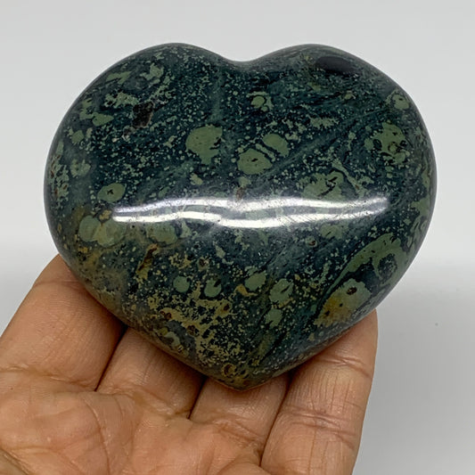 0.55 lbs, 2.8"x3"x1.2", Kambaba Jasper Heart Crocodile Polished Crystal, B37576