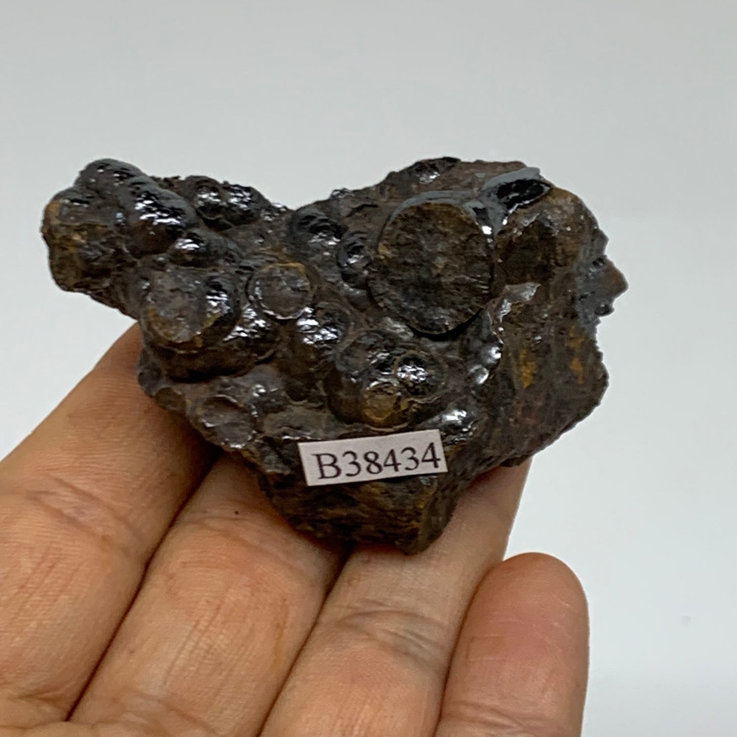 120g, 2.4"x1.5"x1.2", Rough Hematite Botryoidal Mineral Crystal, B38434