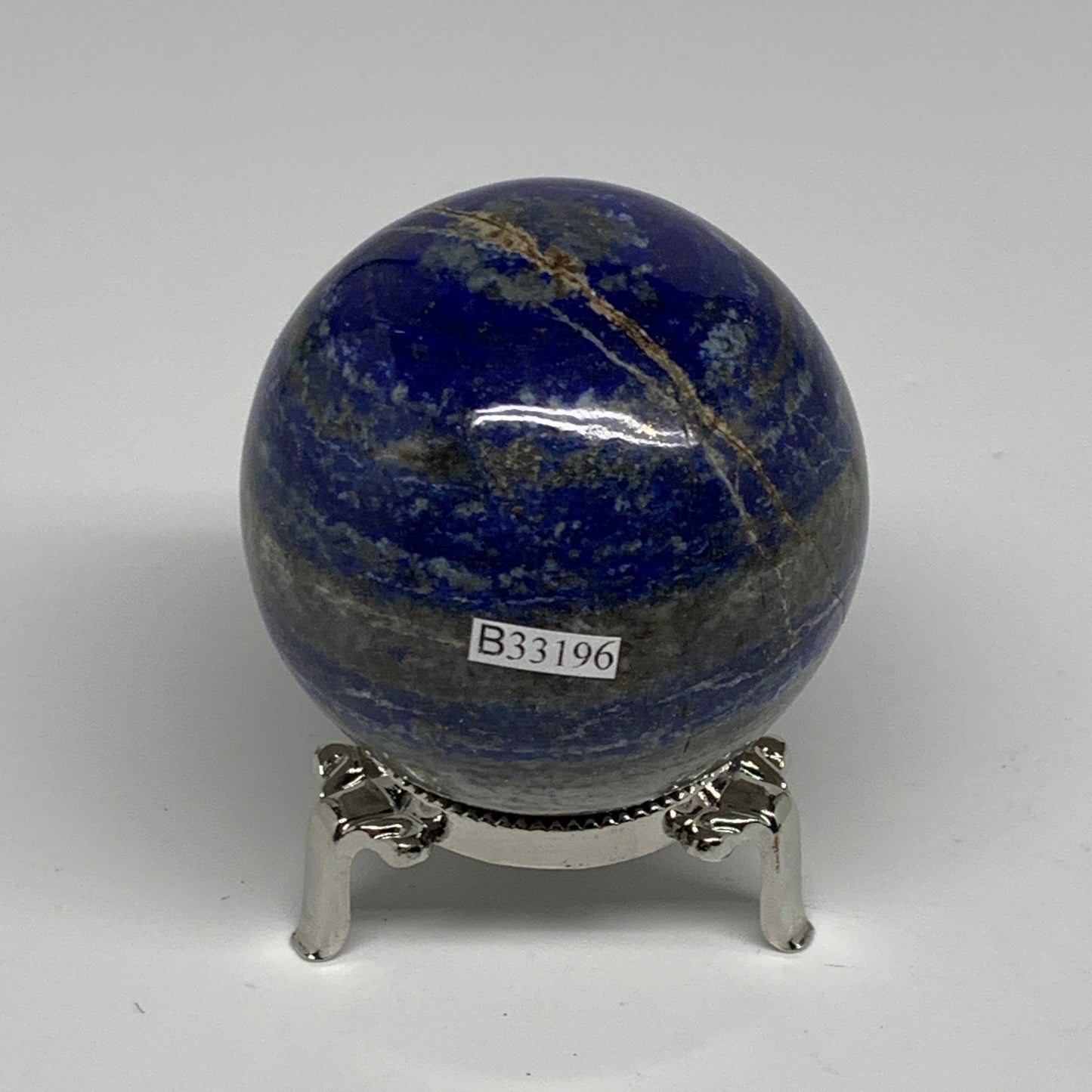 0.84 lbs, 2.5" (62mm), Lapis Lazuli Sphere Ball Gemstone @Afghanistan, B33196