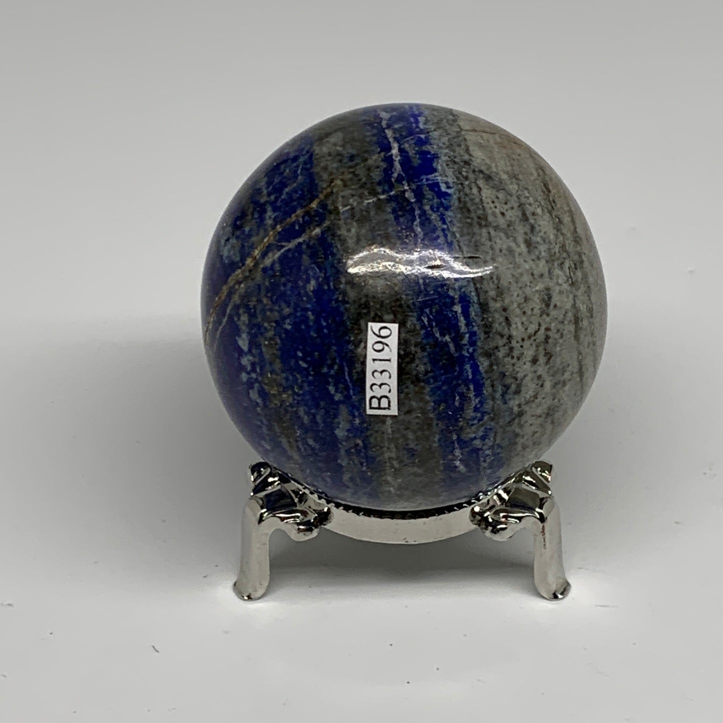 0.84 lbs, 2.5" (62mm), Lapis Lazuli Sphere Ball Gemstone @Afghanistan, B33196