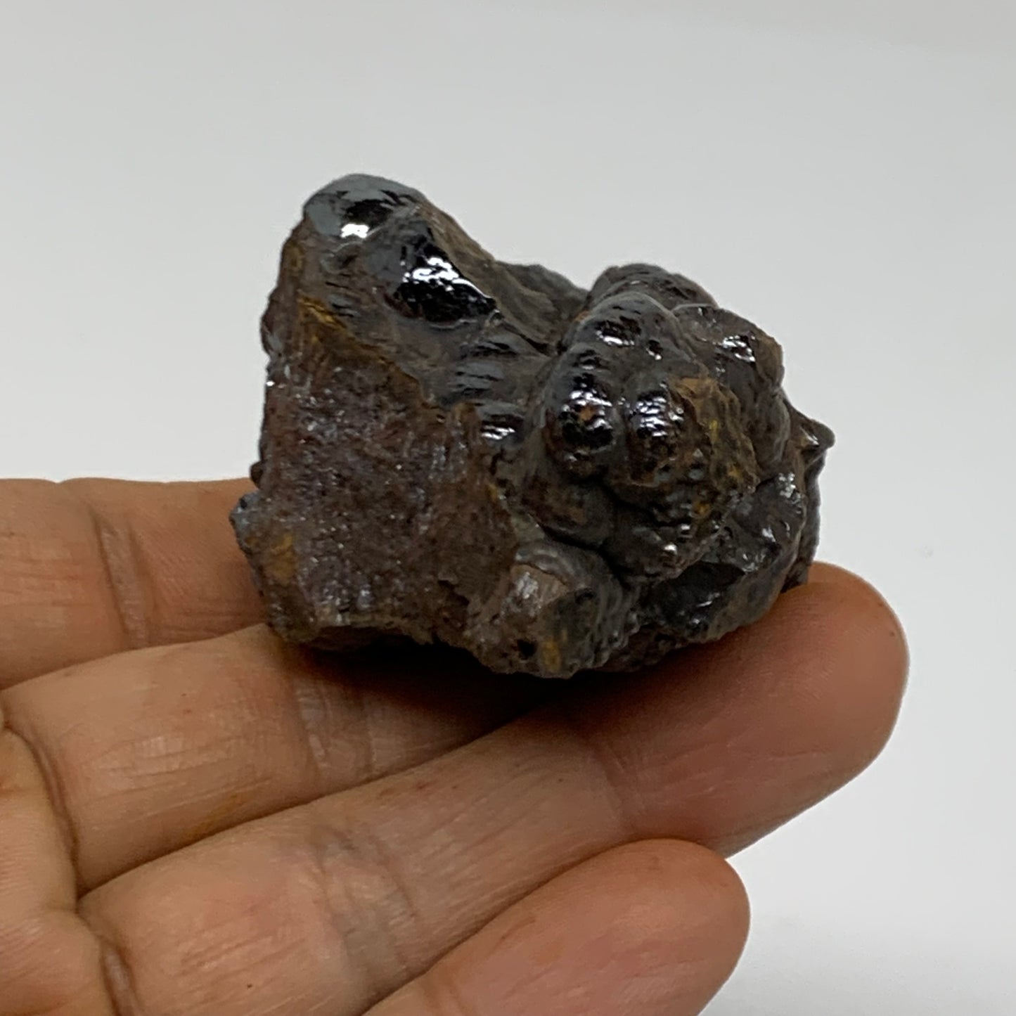 120g, 2.4"x1.5"x1.2", Rough Hematite Botryoidal Mineral Crystal, B38434
