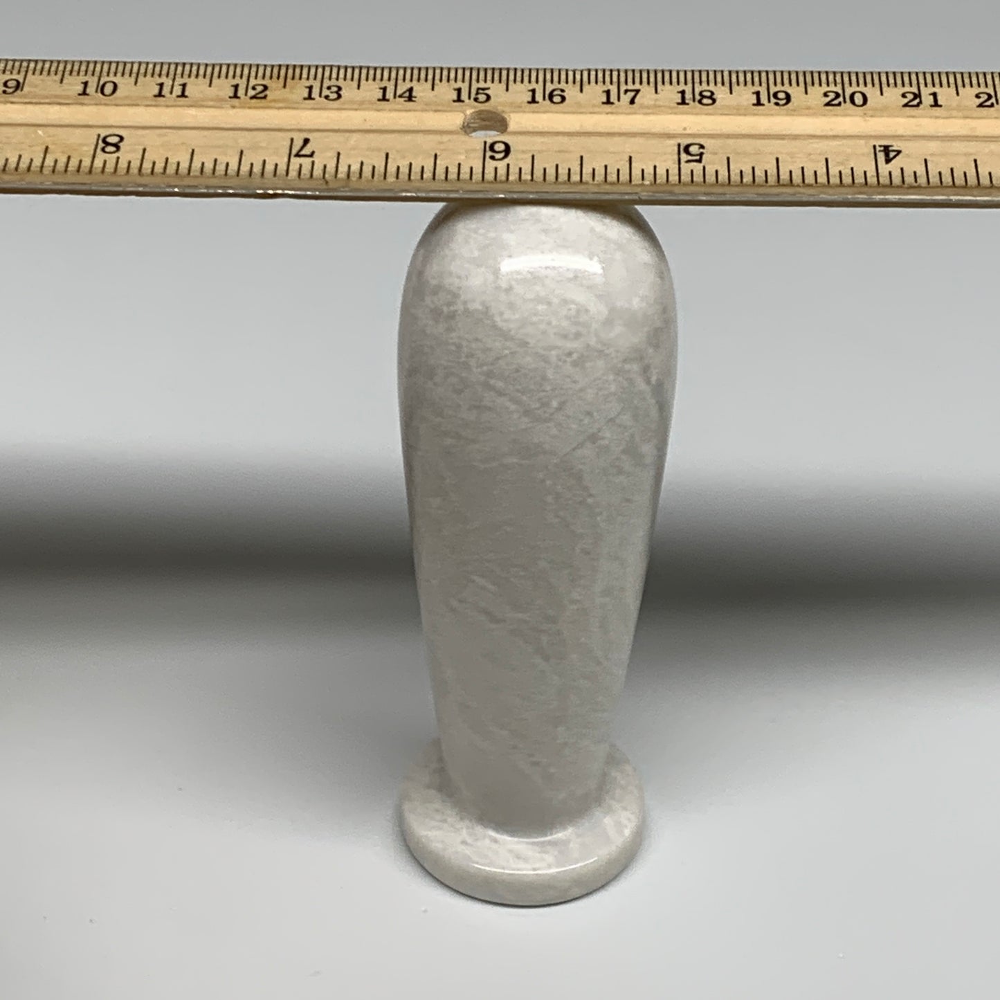 2.21 lbs, 3.9"x3.8", Natural Marble Crystal Pestle and Mortar Handmade, B32529