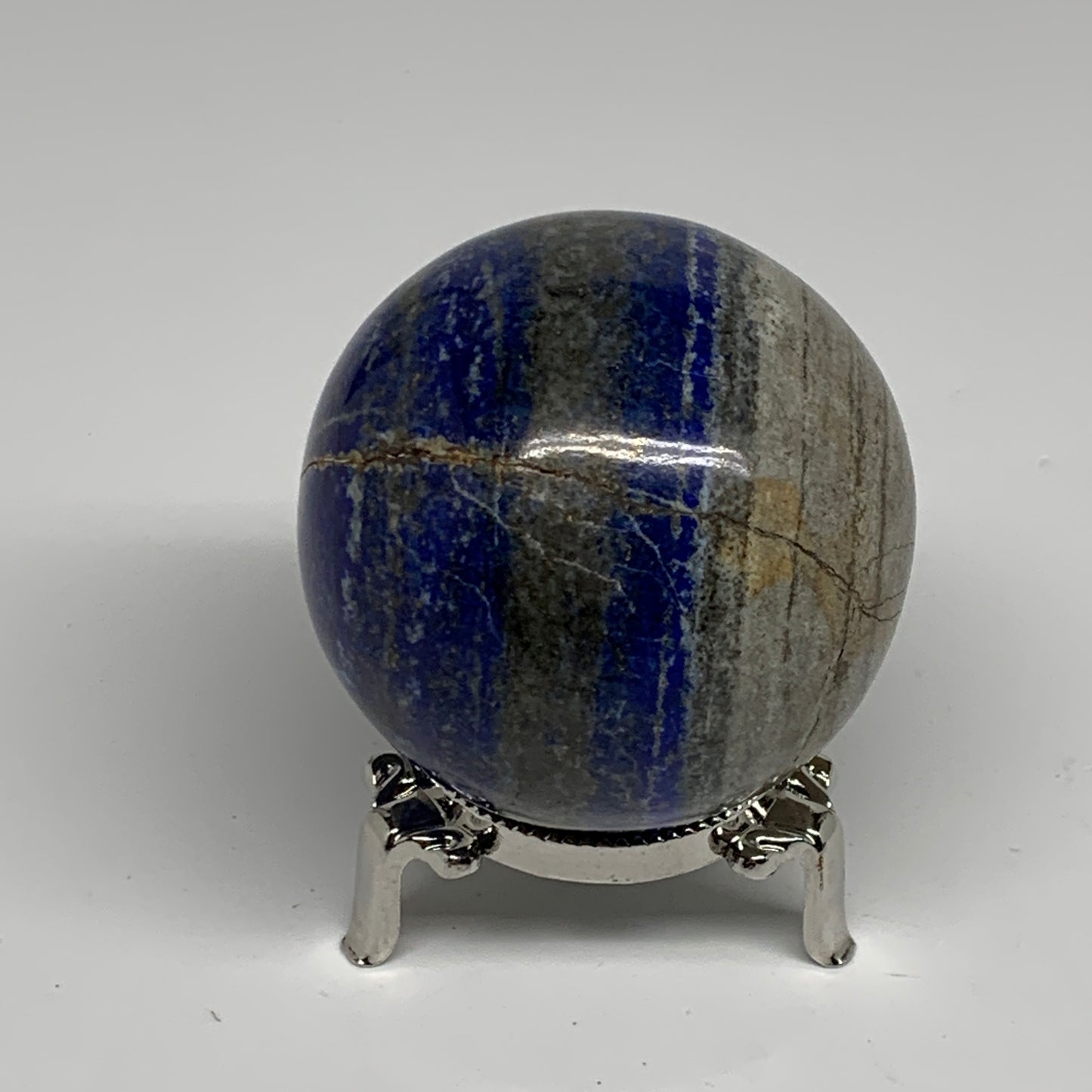 0.84 lbs, 2.5" (62mm), Lapis Lazuli Sphere Ball Gemstone @Afghanistan, B33196