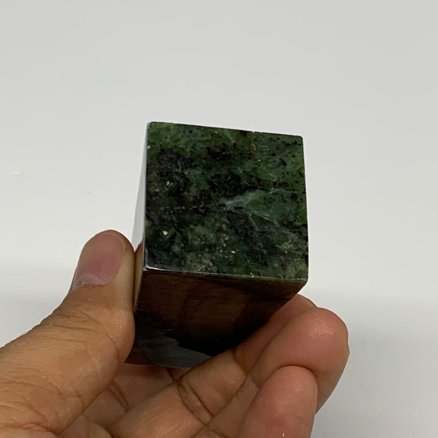 146g, 3.3"x1.3"x1.3", Serpentine Point Tower Obelisk Crystal @Pakistan, B29626