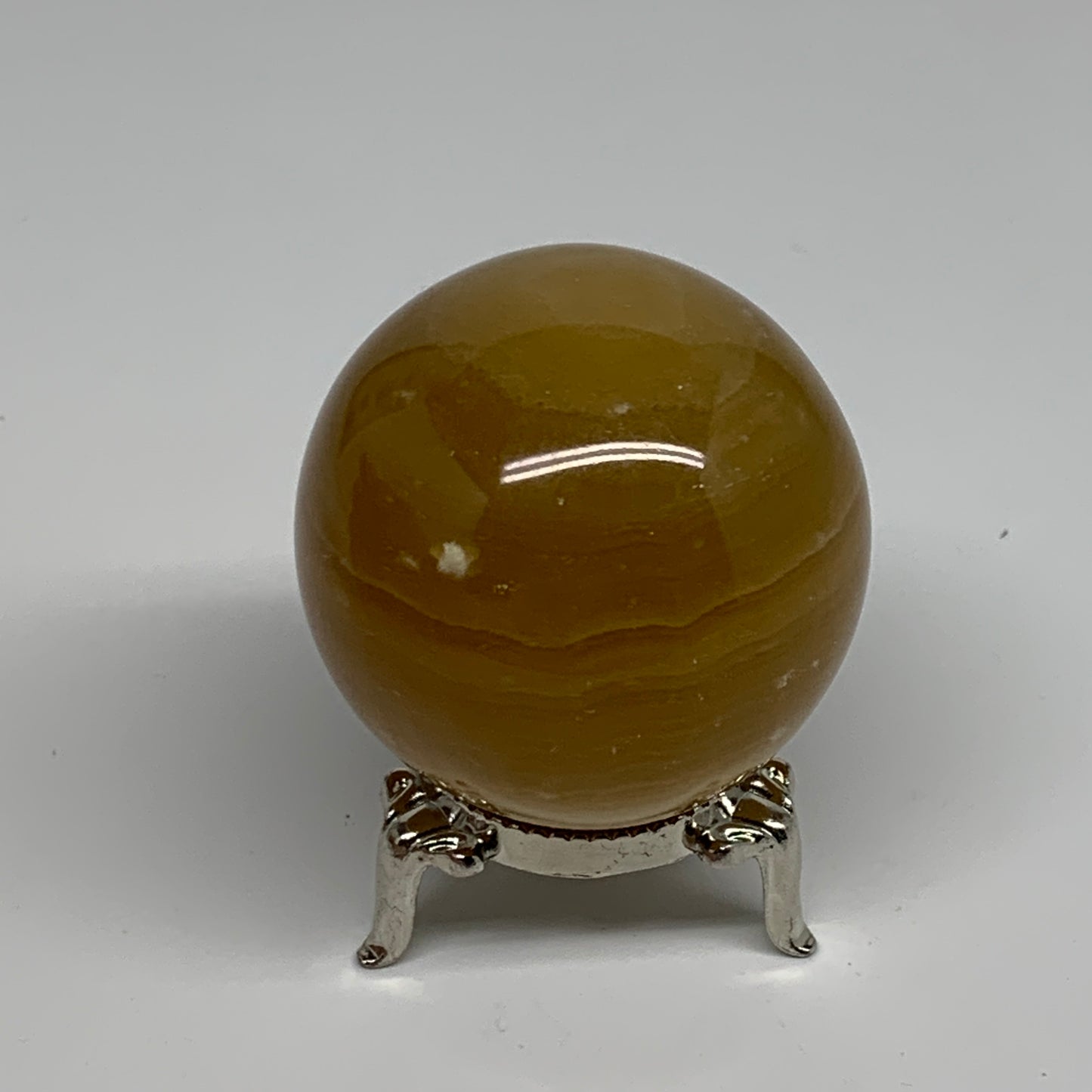 178.7g, 2"(50mm), Honey Calcite Sphere Polished Gemstone, B35316