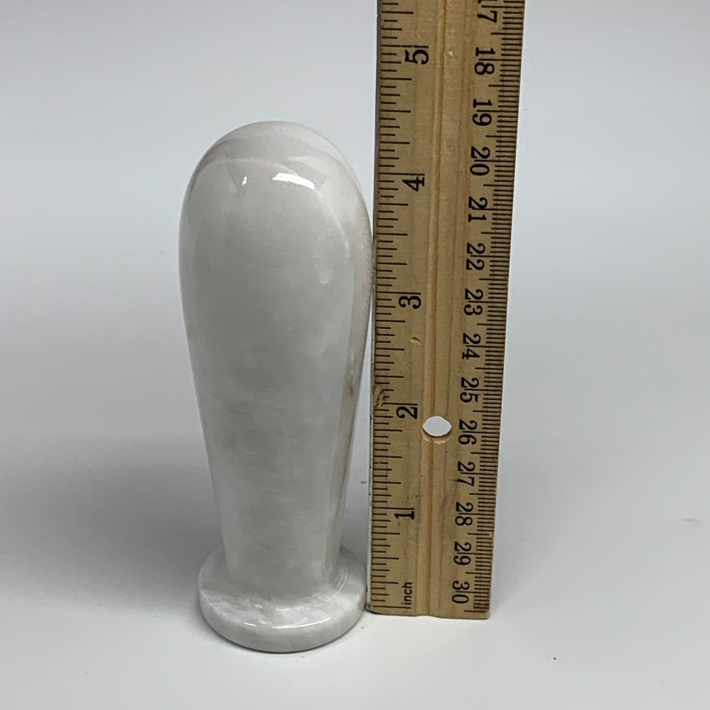 2.16 lbs, 3.8"x3.7", Natural Marble Crystal Pestle and Mortar Handmade, B32530