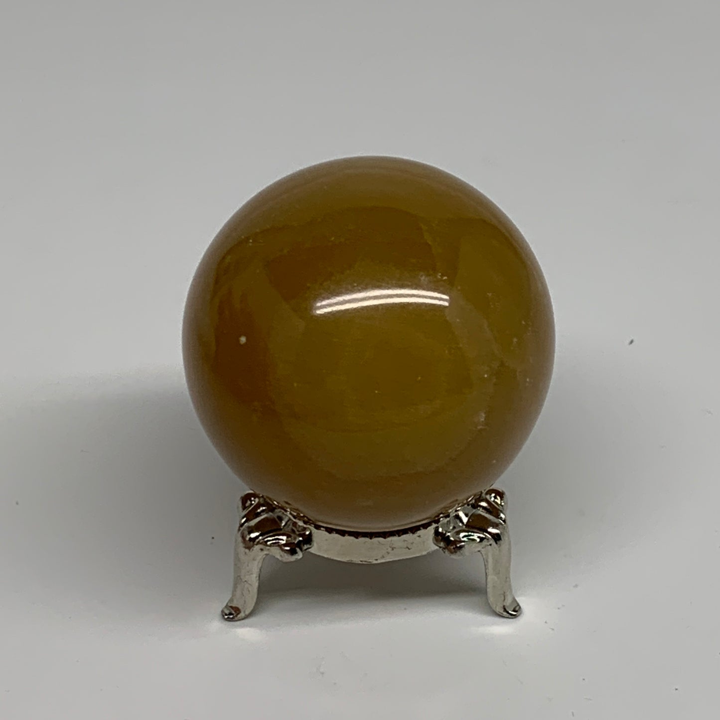 178.7g, 2"(50mm), Honey Calcite Sphere Polished Gemstone, B35316