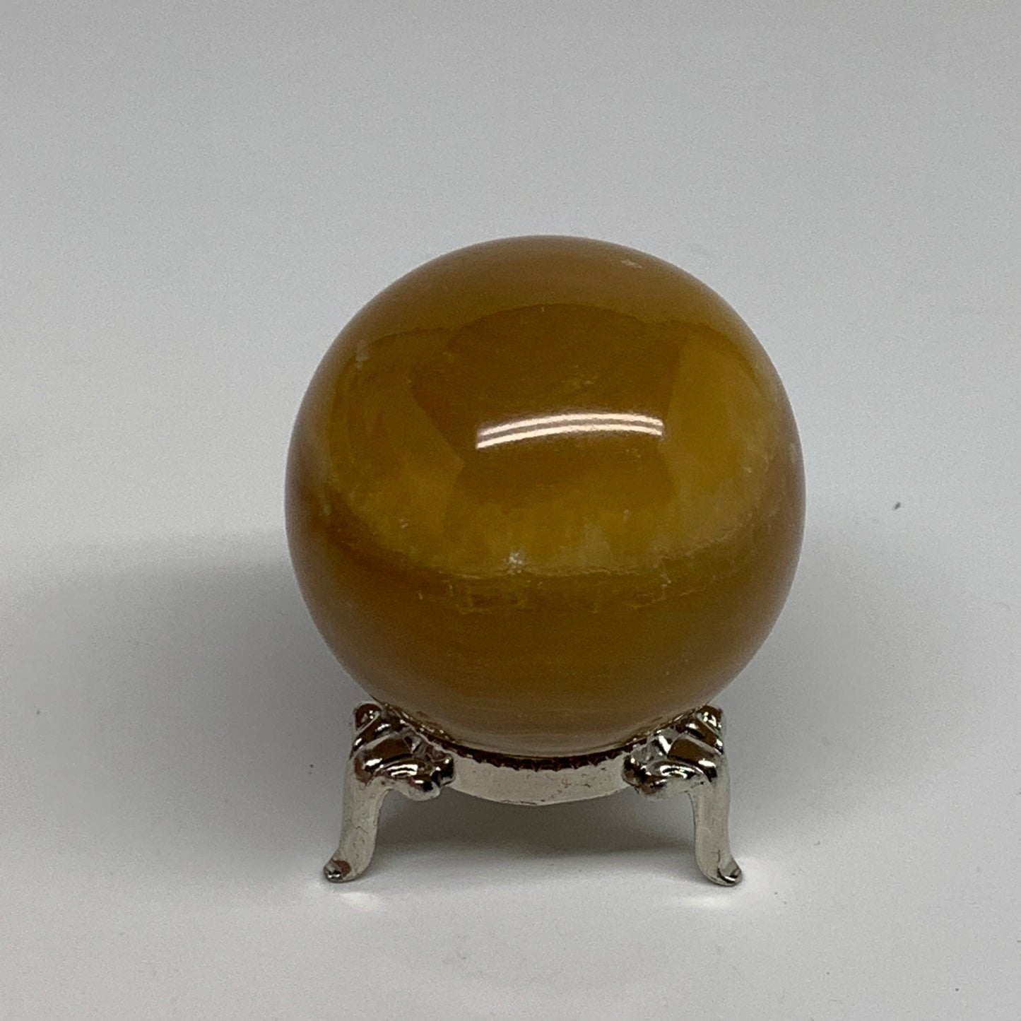 178.7g, 2"(50mm), Honey Calcite Sphere Polished Gemstone, B35316