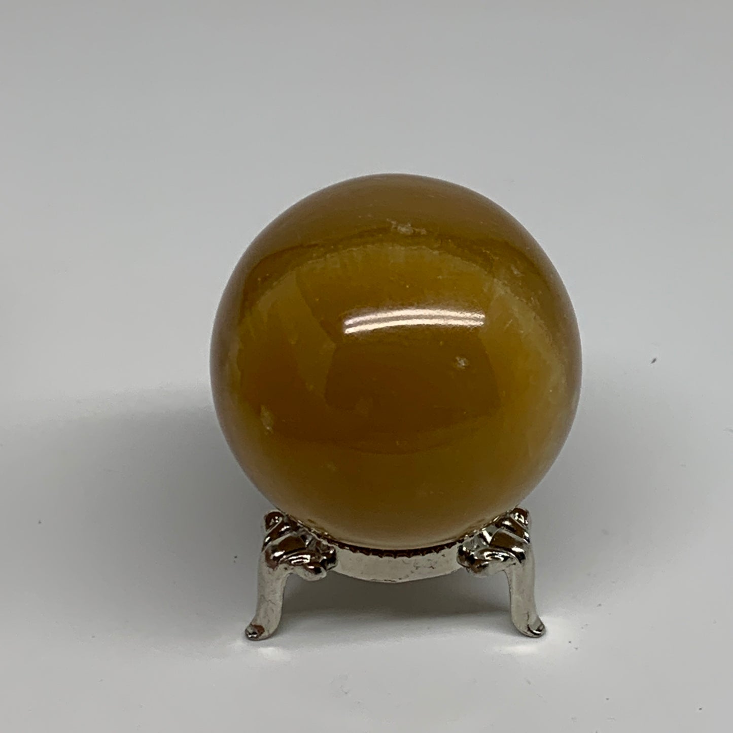 178.7g, 2"(50mm), Honey Calcite Sphere Polished Gemstone, B35316