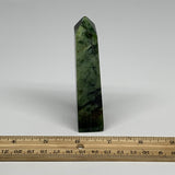 99.9g, 4"x1"x0.8", Serpentine Point Tower Obelisk Crystal @Pakistan, B29627