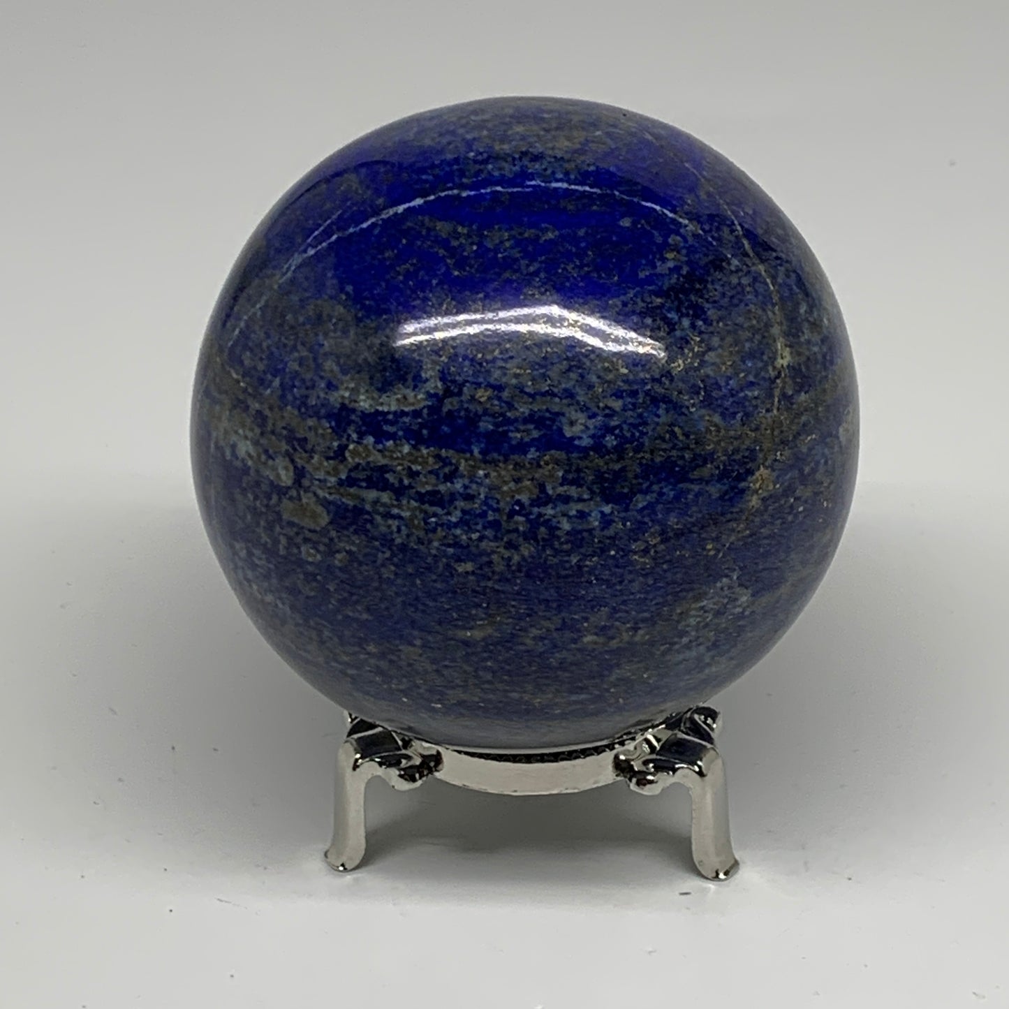 1.99 lbs, 3.3" (83mm), Lapis Lazuli Sphere Ball Gemstone @Afghanistan, B33198