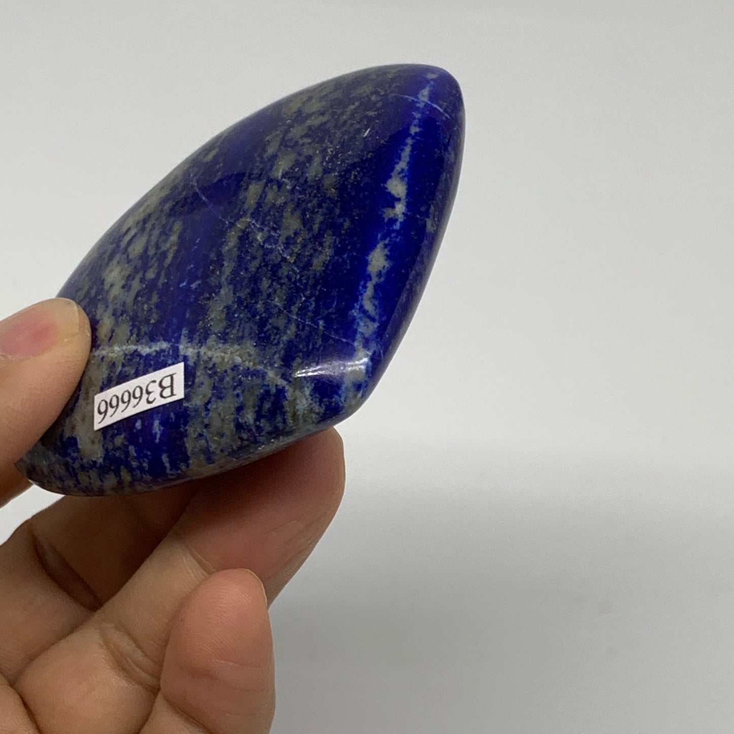 0.33 lbs, 2.6"x3"x0.9", Natural Lapis Lazuli Heart Polished Crystal, B36666