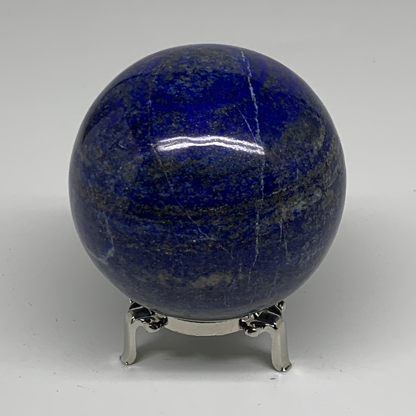 1.99 lbs, 3.3" (83mm), Lapis Lazuli Sphere Ball Gemstone @Afghanistan, B33198