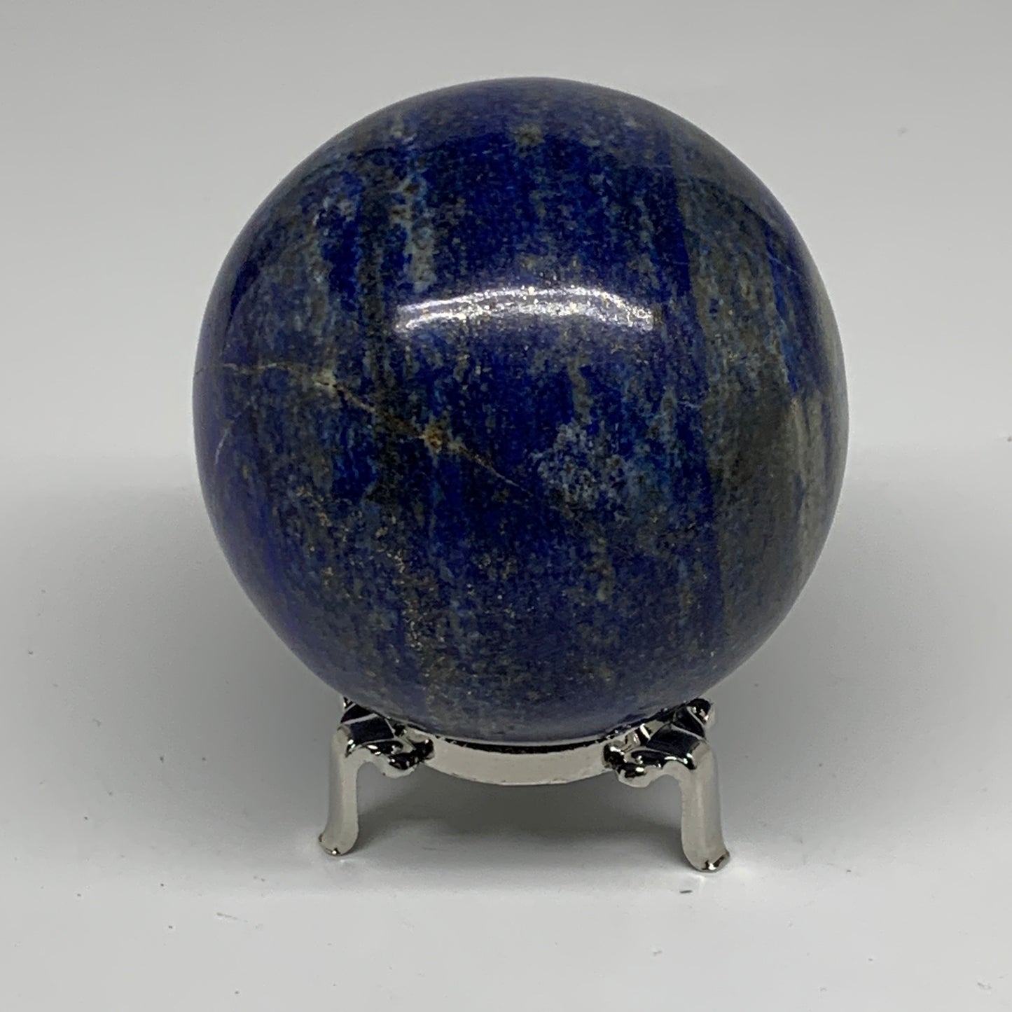 1.99 lbs, 3.3" (83mm), Lapis Lazuli Sphere Ball Gemstone @Afghanistan, B33198