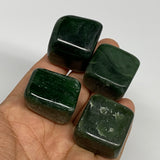 168.1g, 1"-1.1", 4pcs, Natural Nephrite Jade Tumbled Stone @Afghanistan,B31899