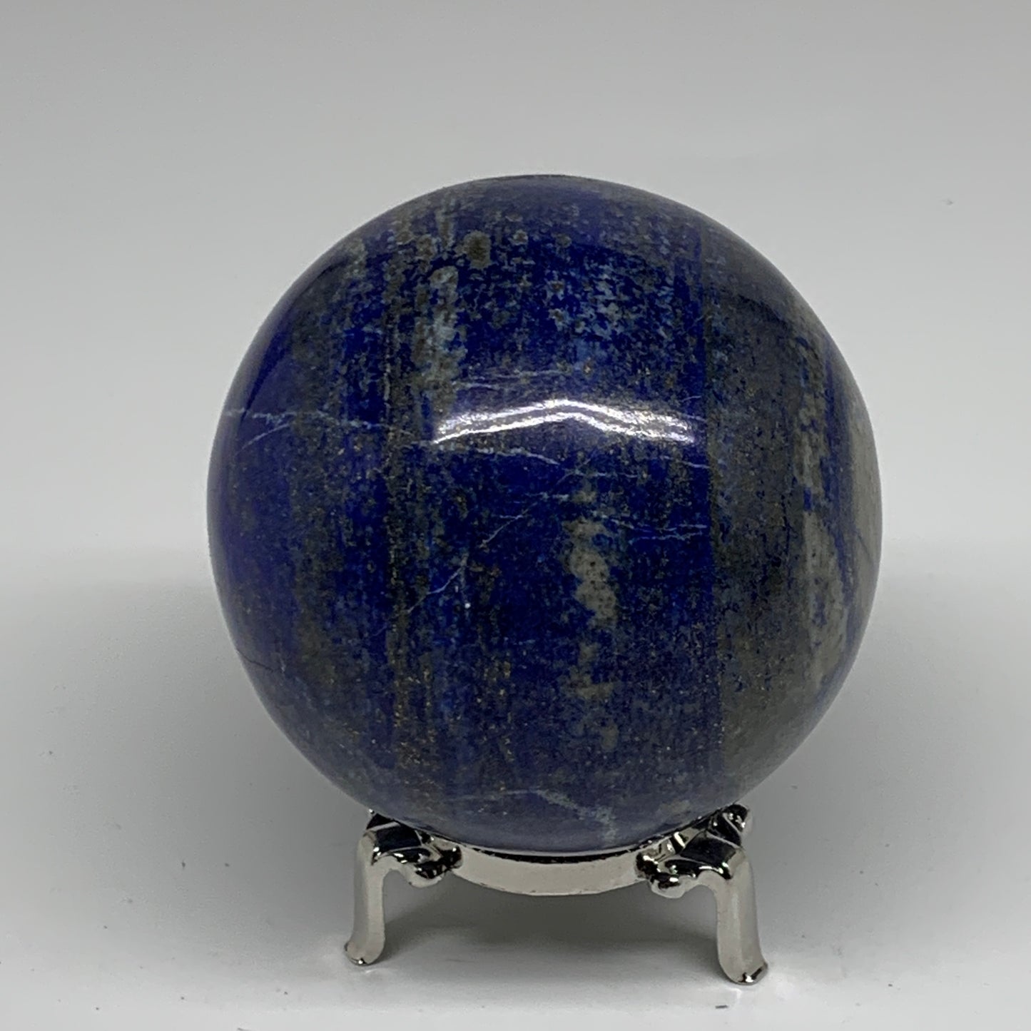 1.99 lbs, 3.3" (83mm), Lapis Lazuli Sphere Ball Gemstone @Afghanistan, B33198