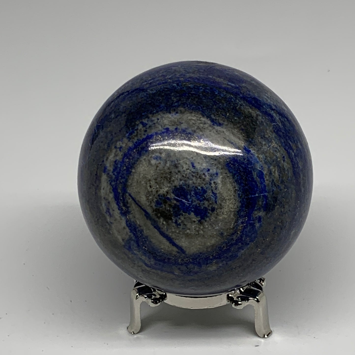 1.99 lbs, 3.3" (83mm), Lapis Lazuli Sphere Ball Gemstone @Afghanistan, B33198