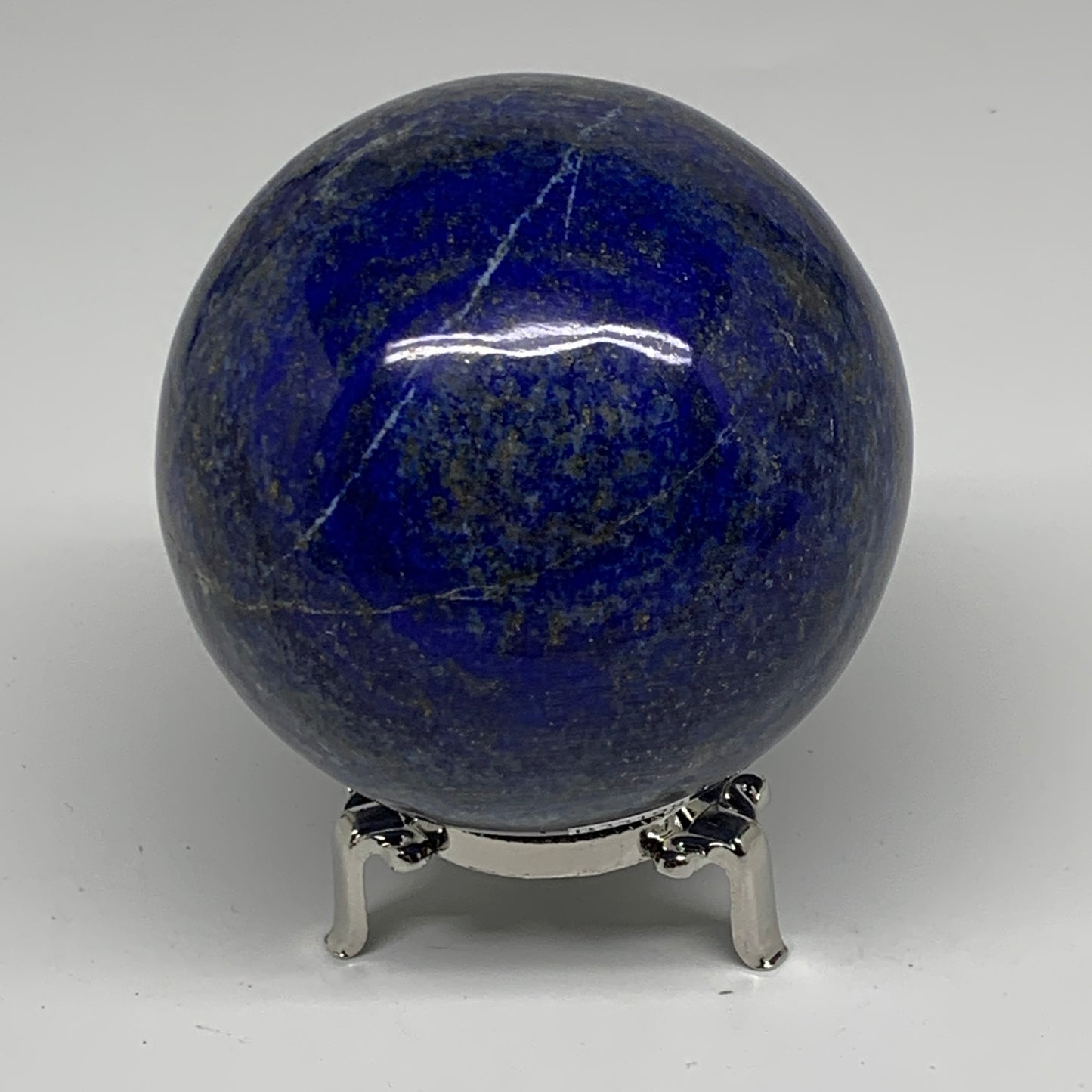 1.99 lbs, 3.3" (83mm), Lapis Lazuli Sphere Ball Gemstone @Afghanistan, B33198