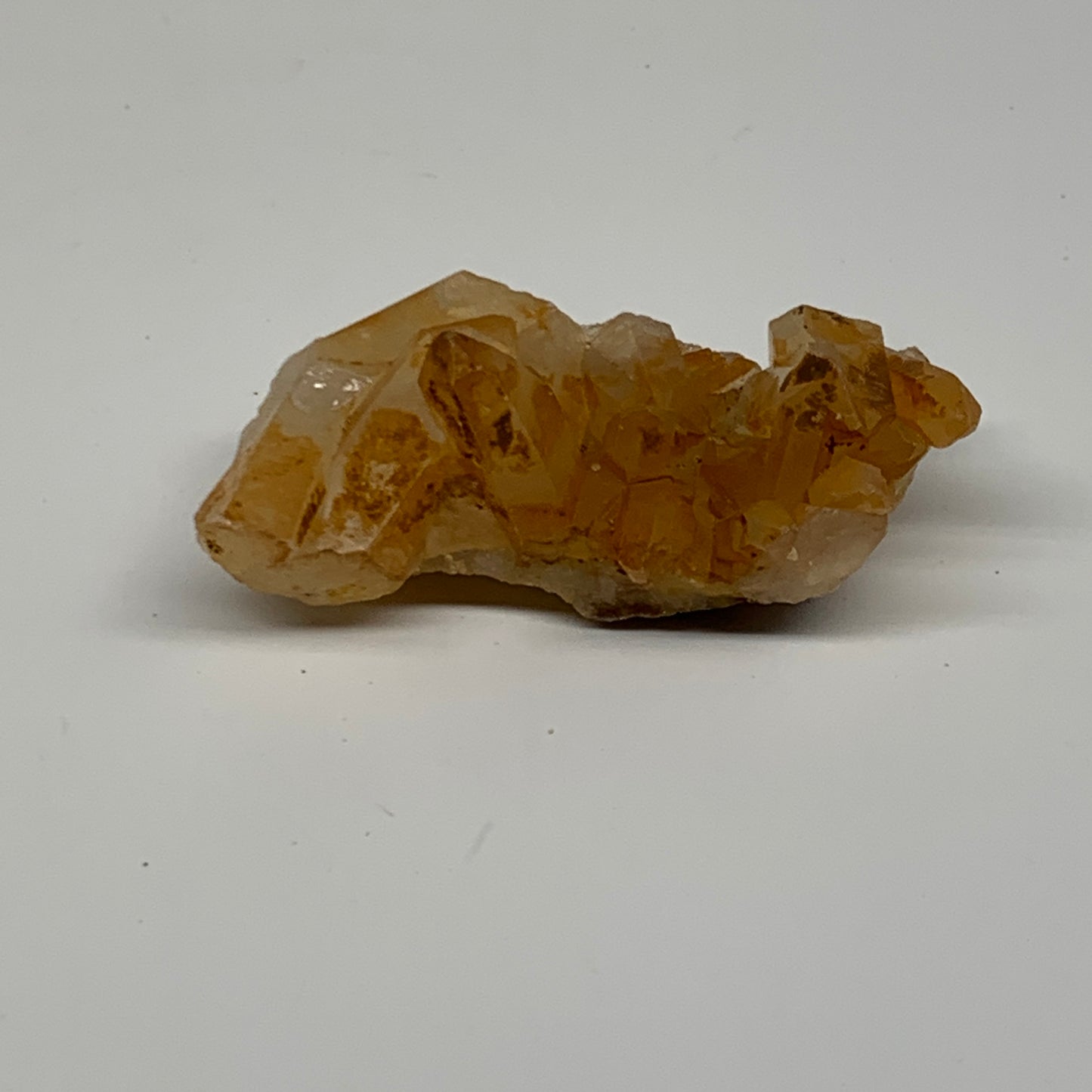38.1g, 2.4"x1.1"x0.8", Orange Quartz Cluster Crystal Terminated @Brazil, B28894