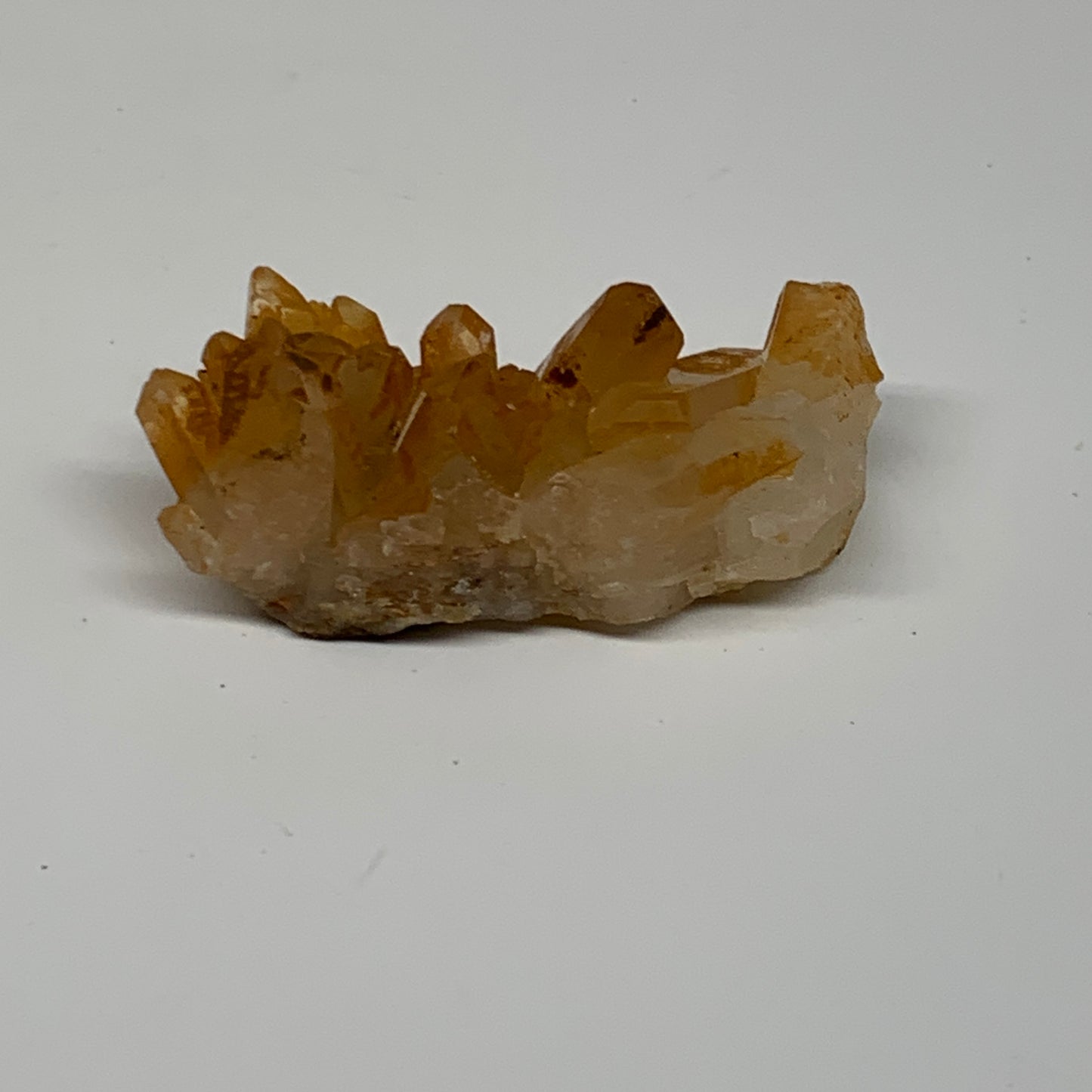 38.1g, 2.4"x1.1"x0.8", Orange Quartz Cluster Crystal Terminated @Brazil, B28894