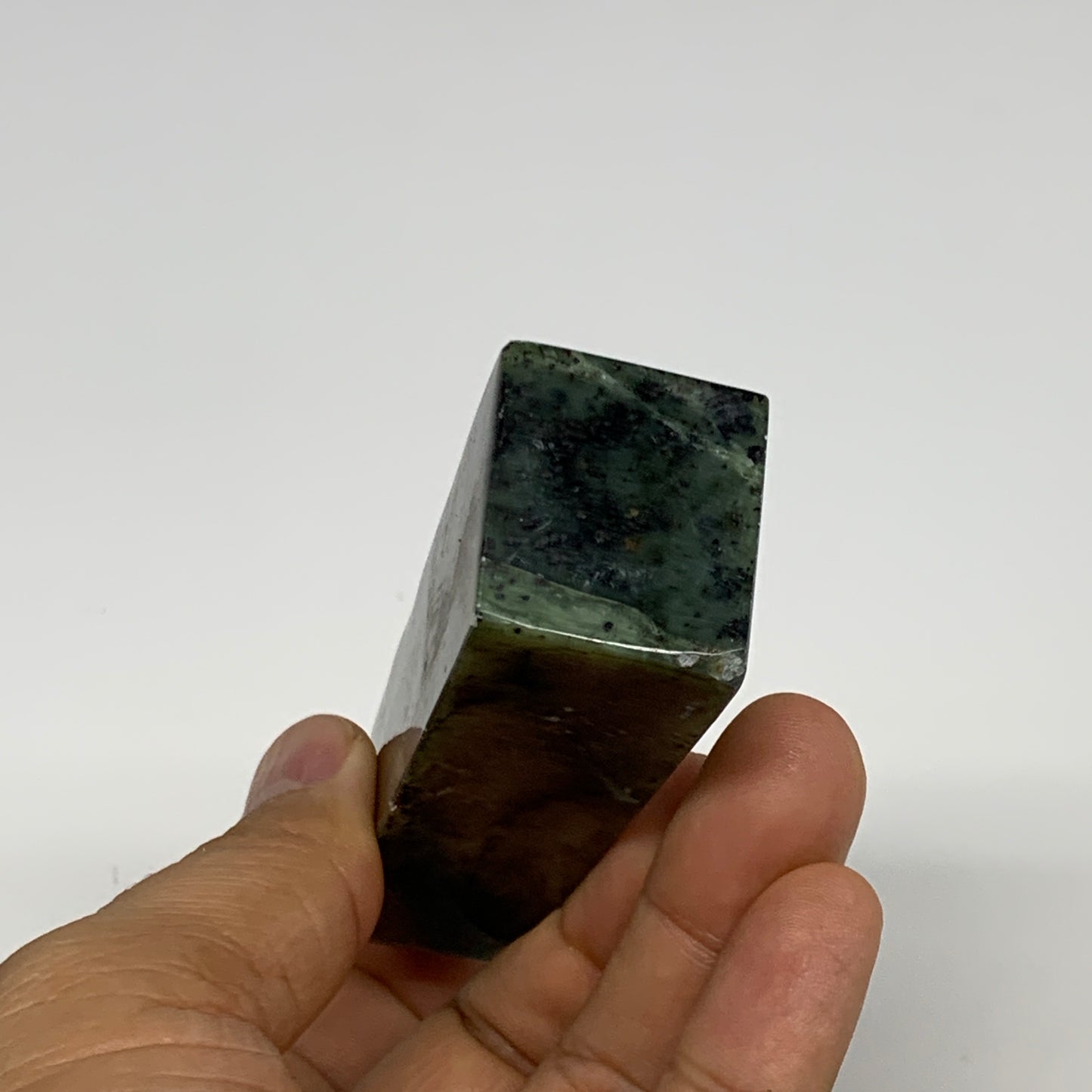 119.7g, 3.7"x1.1"x1", Serpentine Point Tower Obelisk Crystal @Pakistan, B29629