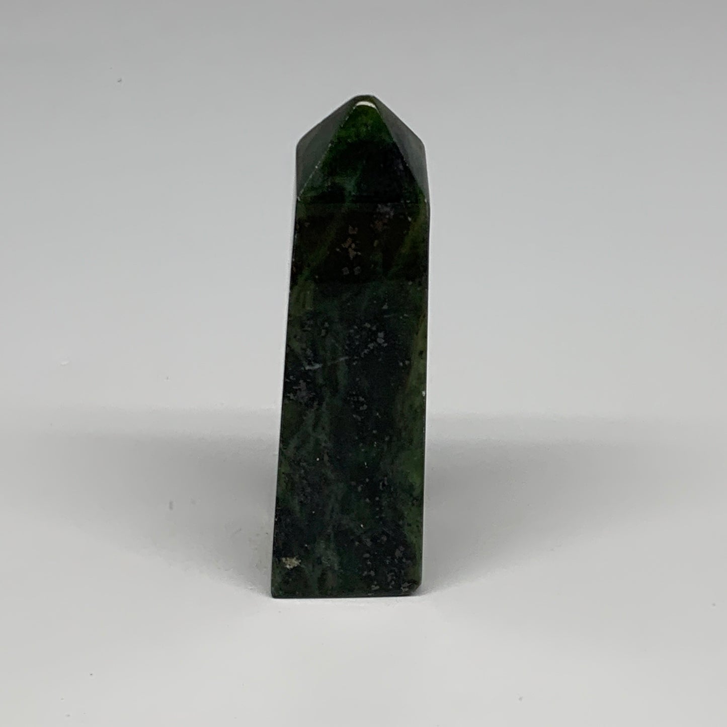 119.7g, 3.7"x1.1"x1", Serpentine Point Tower Obelisk Crystal @Pakistan, B29629