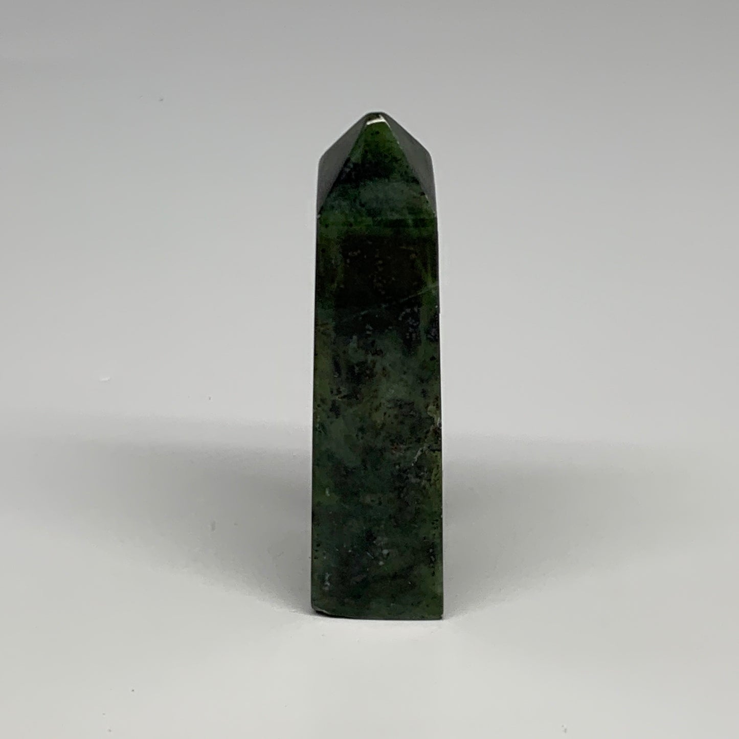 119.7g, 3.7"x1.1"x1", Serpentine Point Tower Obelisk Crystal @Pakistan, B29629