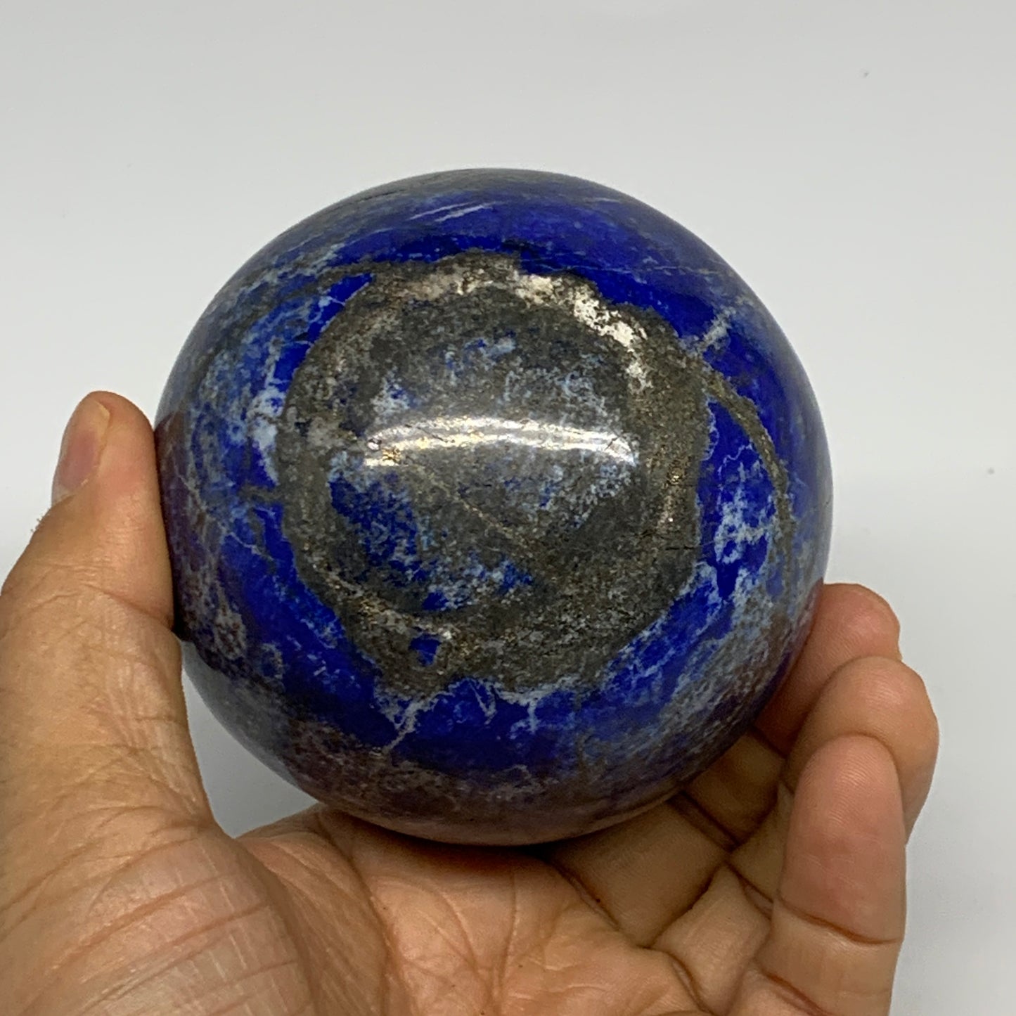 1.64 lbs, 3.1" (78mm), Lapis Lazuli Sphere Ball Gemstone @Afghanistan, B33199