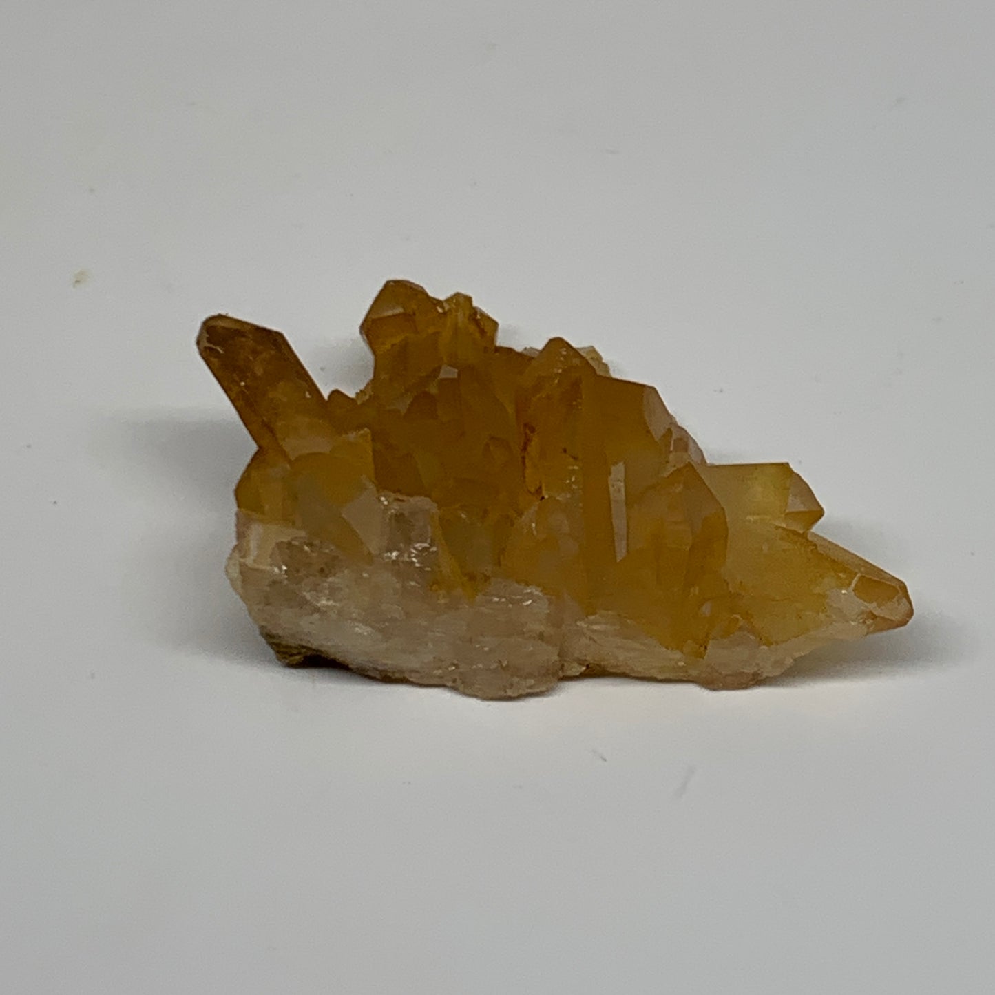 38.4g, 2.3"x1.9"x0.7", Orange Quartz Cluster Crystal Terminated @Brazil, B28895