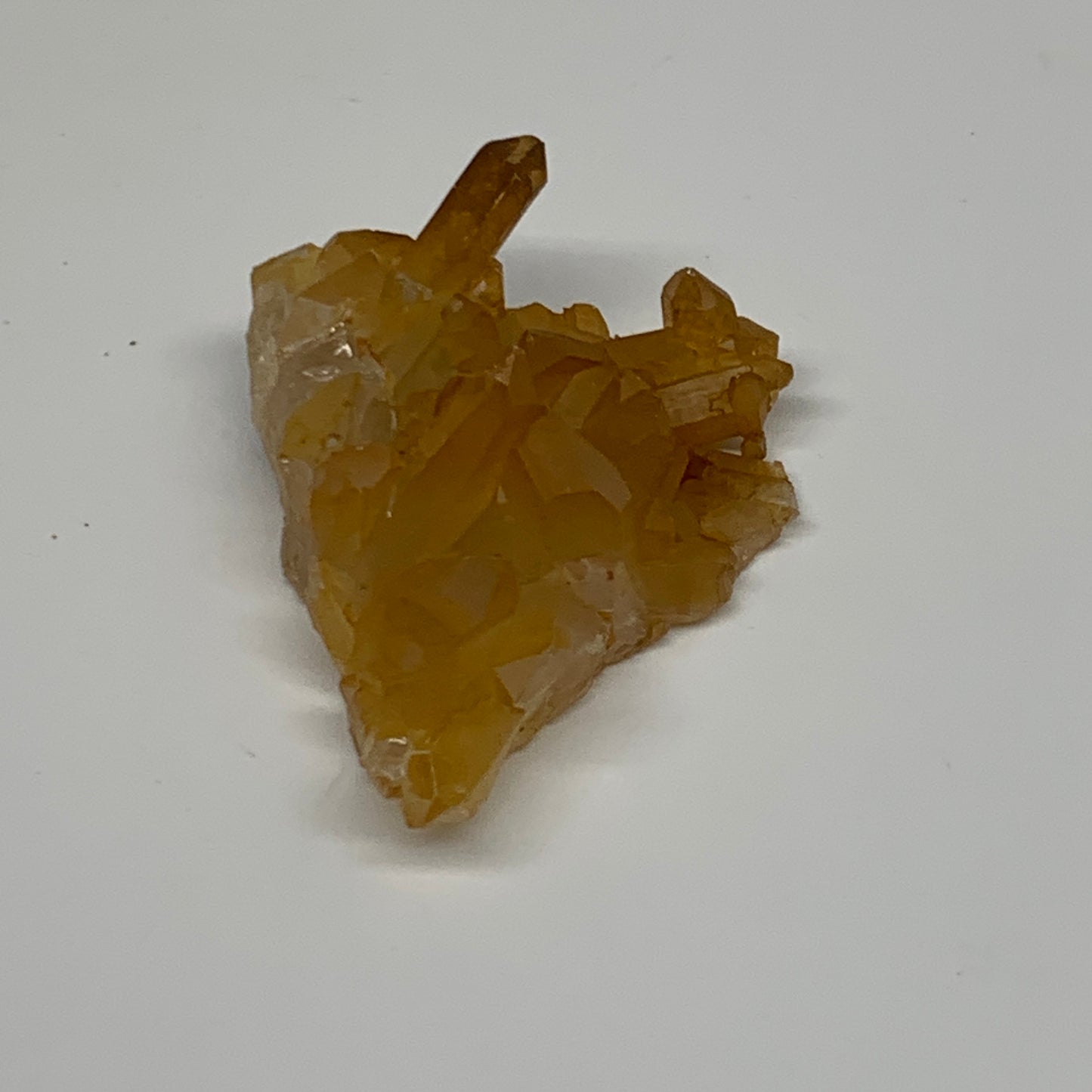 38.4g, 2.3"x1.9"x0.7", Orange Quartz Cluster Crystal Terminated @Brazil, B28895