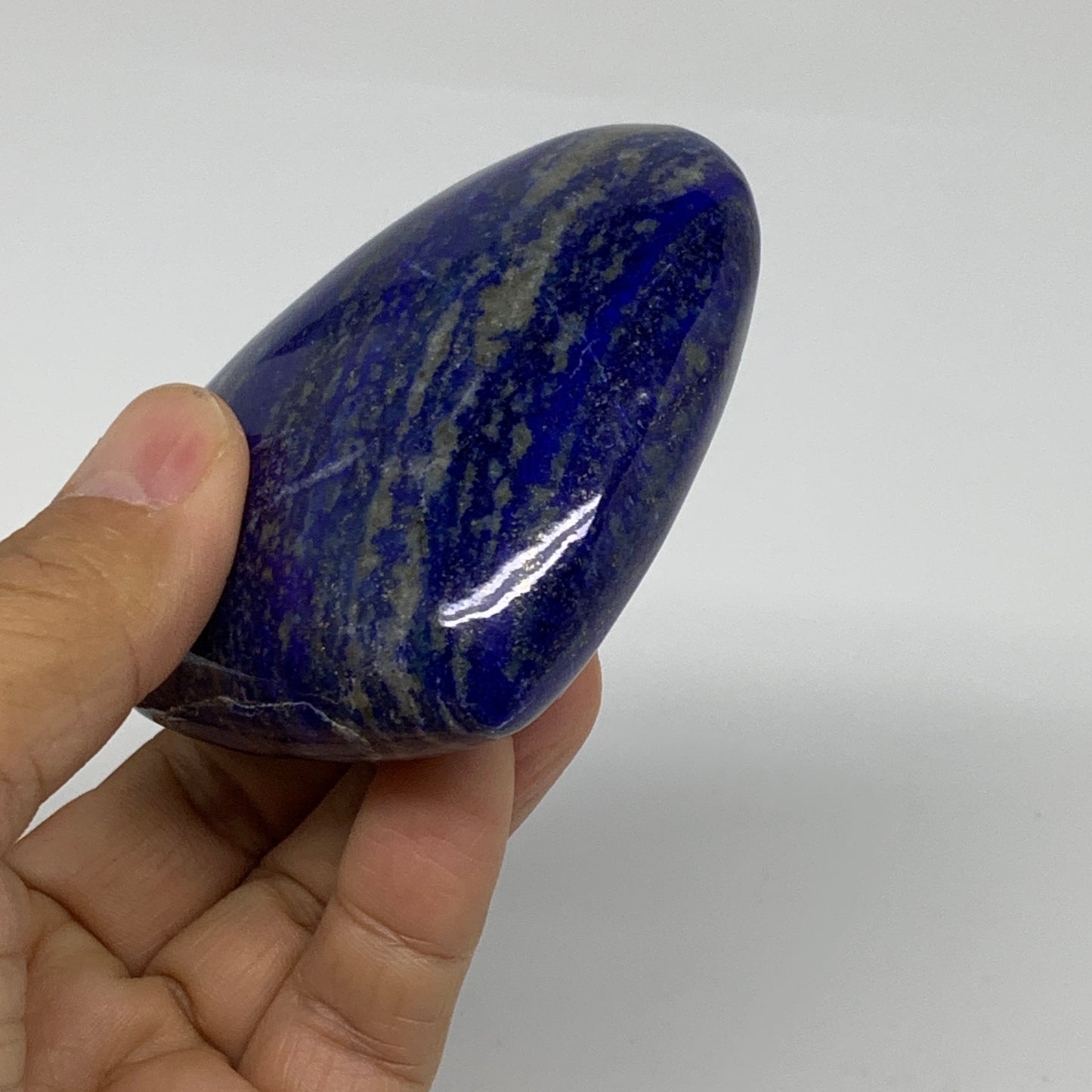 0.49 lbs, 2.6"x3.1"x1.2", Natural Lapis Lazuli Heart Polished Crystal, B36668