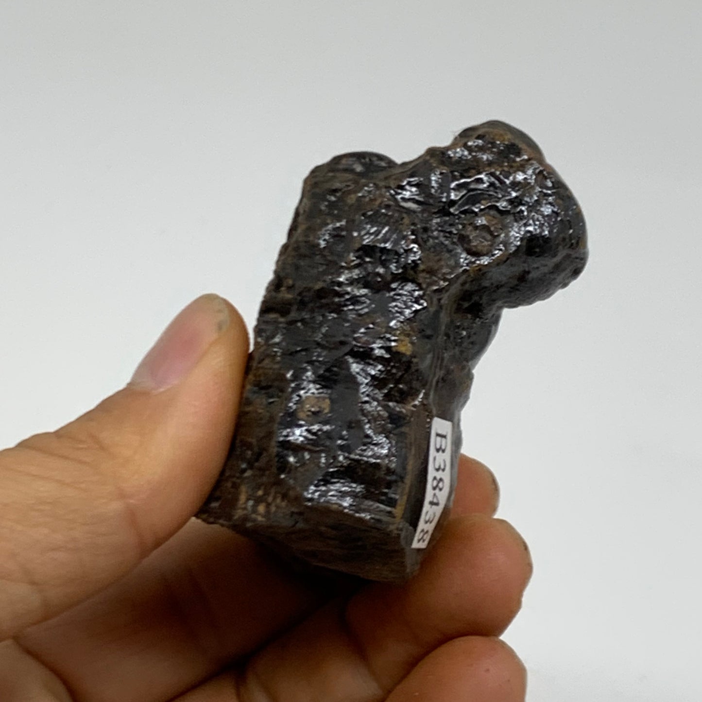 132.4g, 2.3"x1.8"x1.2", Rough Hematite Botryoidal Mineral Crystal, B38438