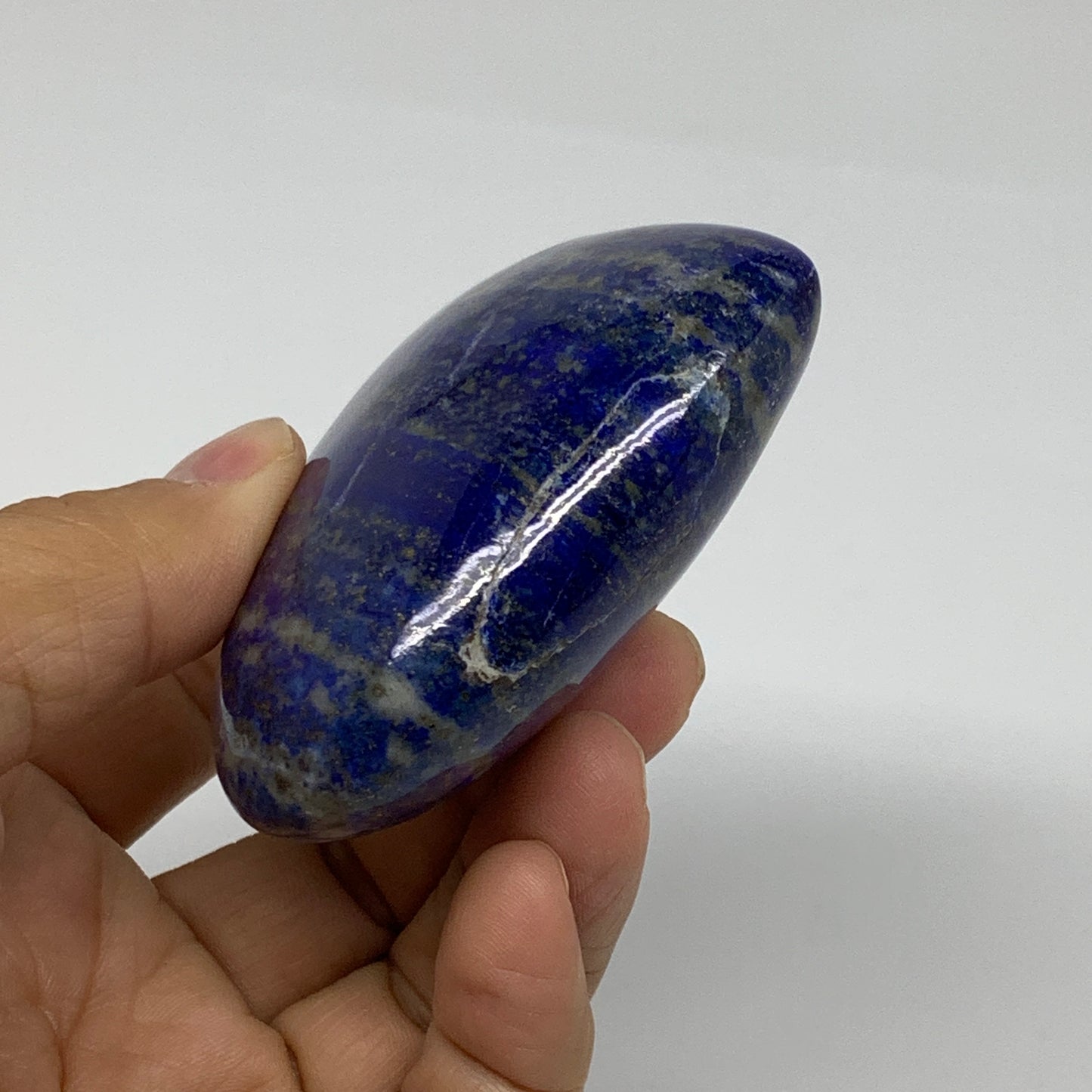0.49 lbs, 2.6"x3.1"x1.2", Natural Lapis Lazuli Heart Polished Crystal, B36668