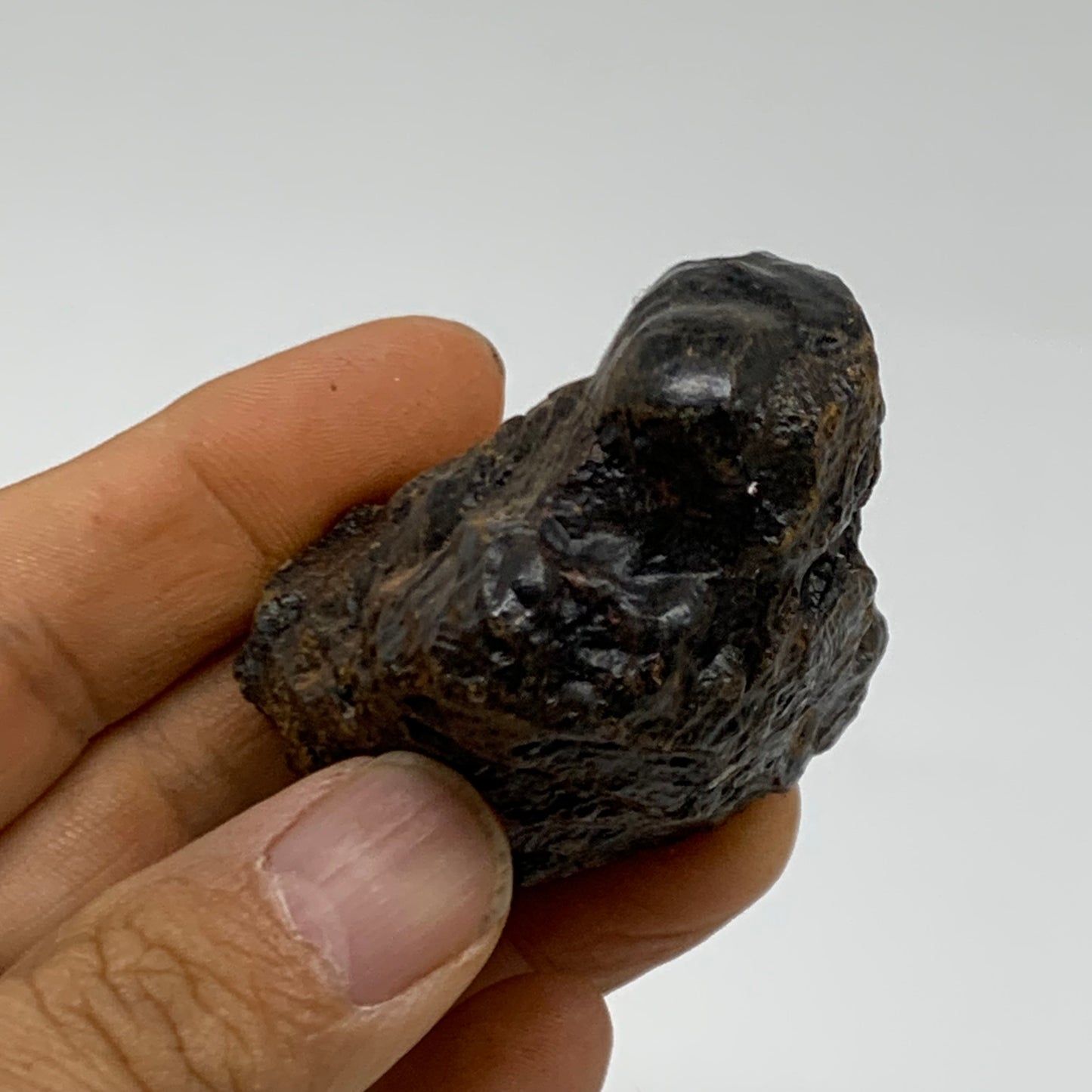 132.4g, 2.3"x1.8"x1.2", Rough Hematite Botryoidal Mineral Crystal, B38438