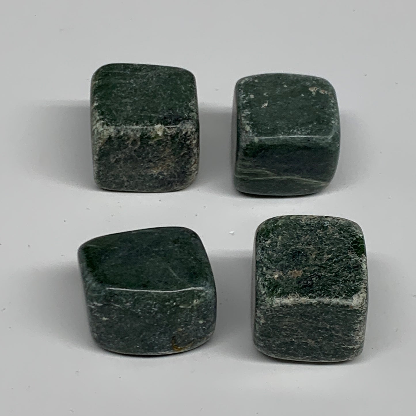 158.4g, 0.9"-1", 4pcs, Natural Nephrite Jade Tumbled Stone @Afghanistan,B31901