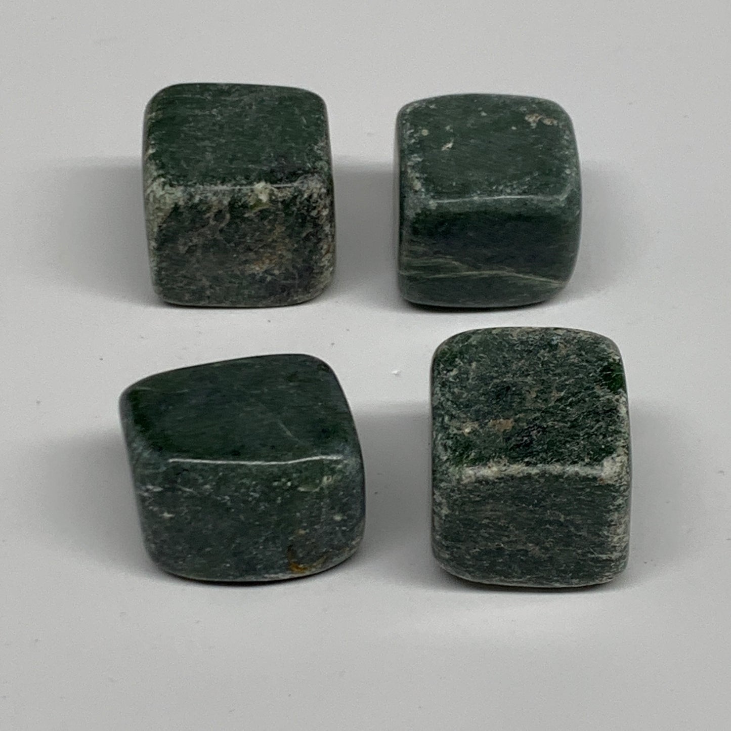158.4g, 0.9"-1", 4pcs, Natural Nephrite Jade Tumbled Stone @Afghanistan,B31901