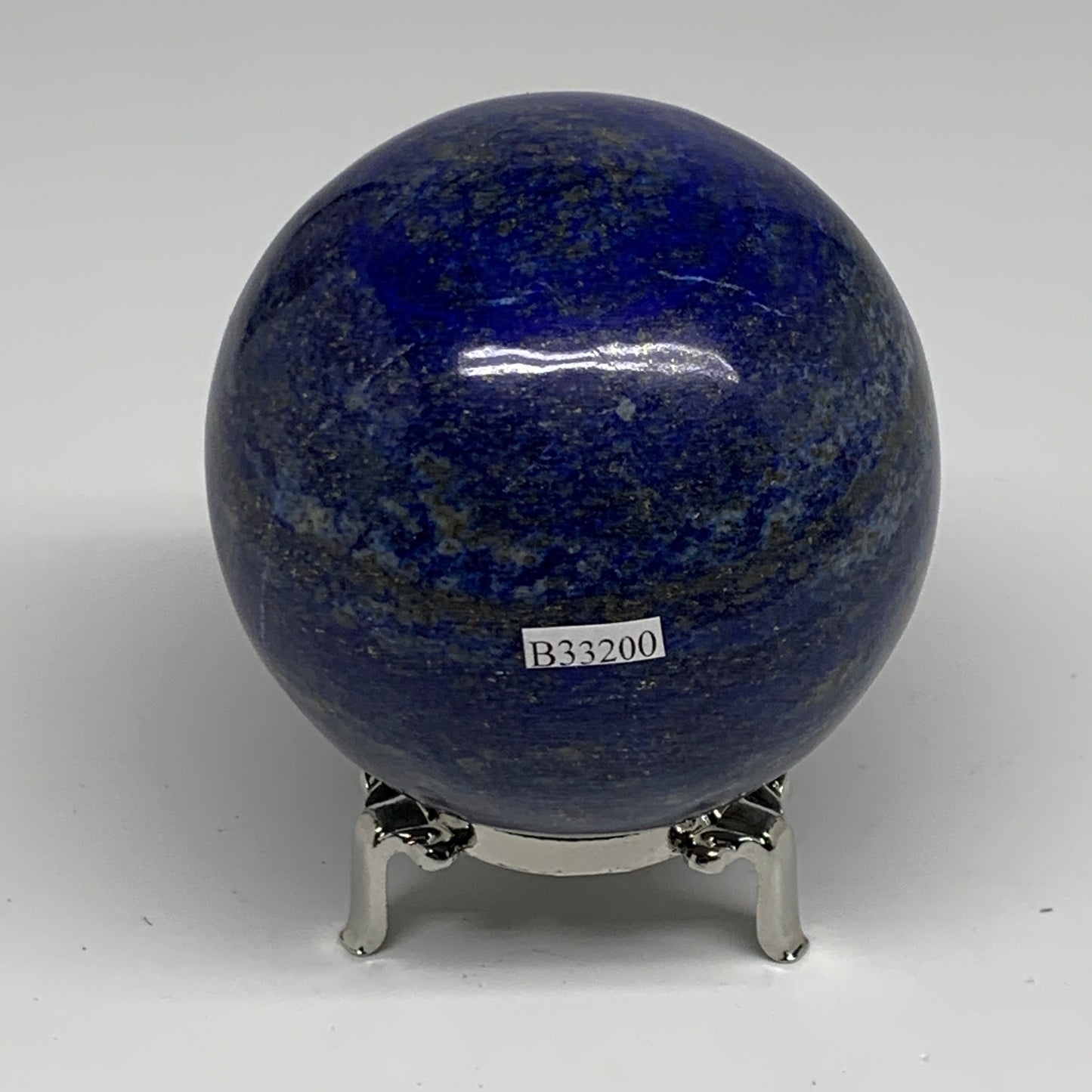 1.82 lbs, 3.2" (80mm), Lapis Lazuli Sphere Ball Gemstone @Afghanistan, B33200