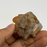 51.8g, 1.7"x1.6"x1.1", Orange Quartz Cluster Crystal Terminated @Brazil, B28897