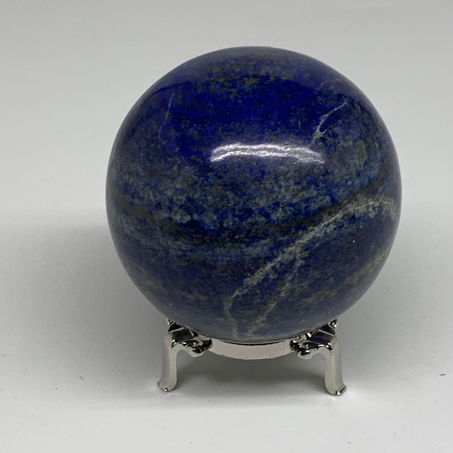 1.82 lbs, 3.2" (80mm), Lapis Lazuli Sphere Ball Gemstone @Afghanistan, B33200